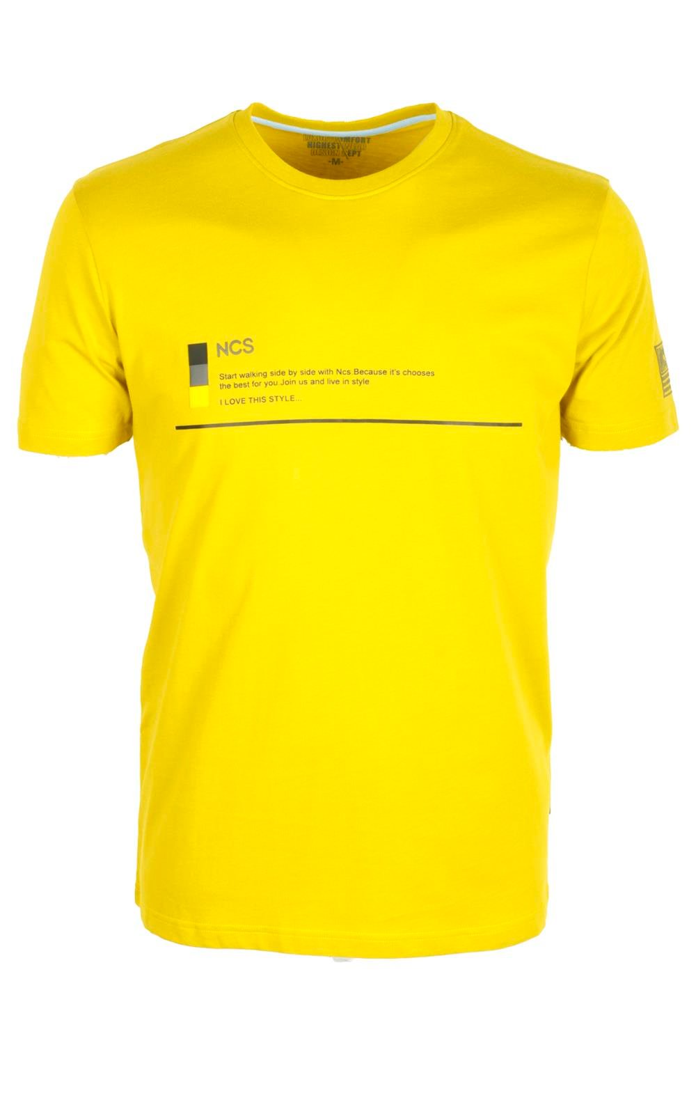 Erkek Citrone Bisiklet Yaka Slim Fit Baskılı %100 Pamuk T-shirt Jeans 1943