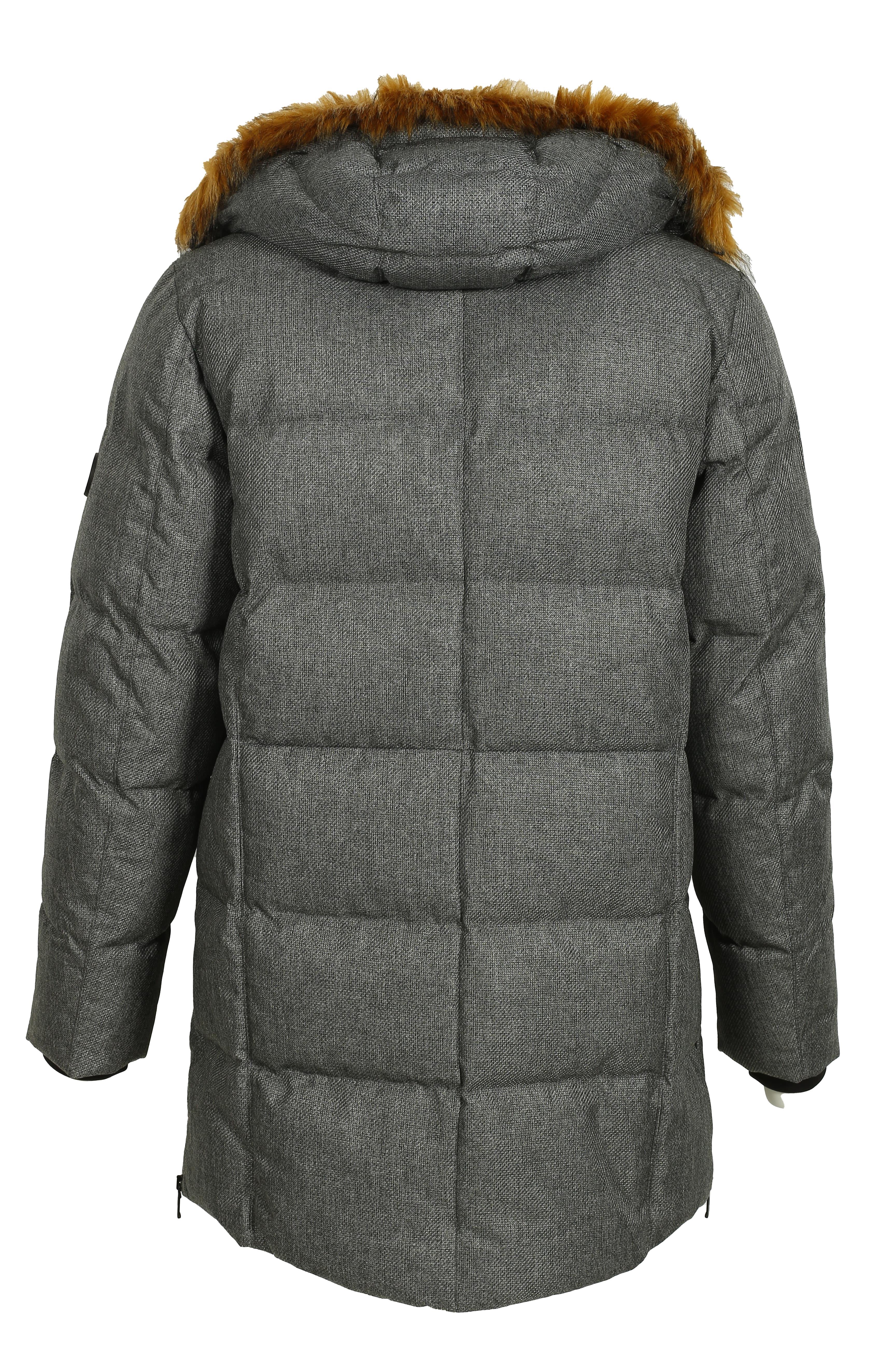 Erkek Gri Kapüşon'lu Termo Dolumlu Su ve Rüzgar İtici Slim Fit Mont NCS JEANS 4991