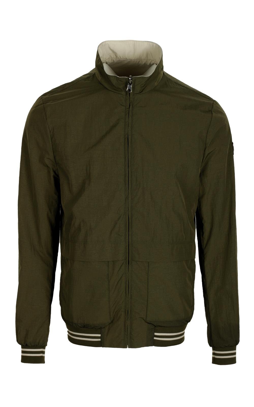 Erkek Haki Bej Çift Taraflı Torba Cep Slim Fit 4 Cepli Mevsimlik Mont Jeans 4506