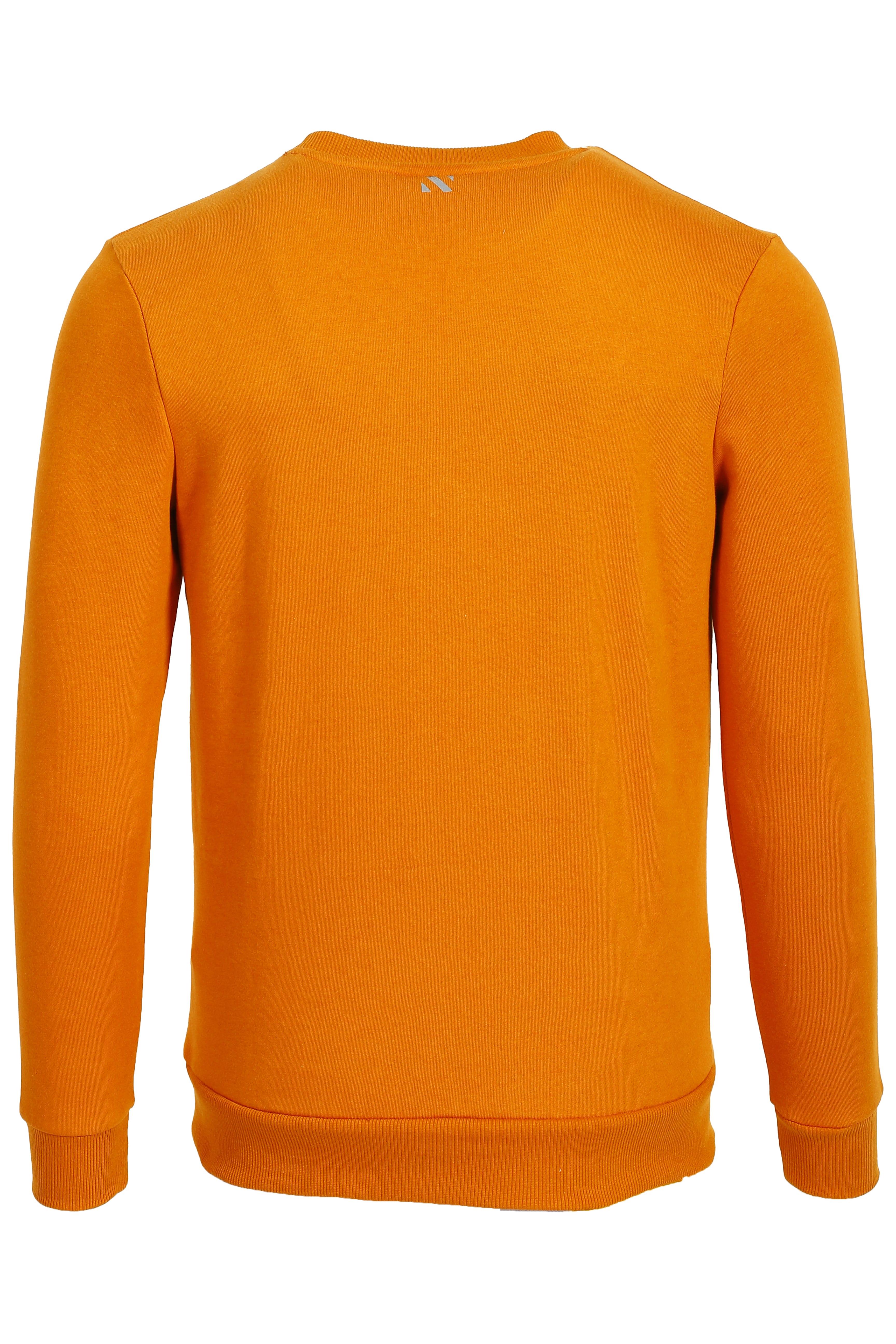 Erkek Hardal Yüksek Dokumalı Slim Fit Bisiklet Yaka Şardonlu SweatShirt NCSJEANS 1604