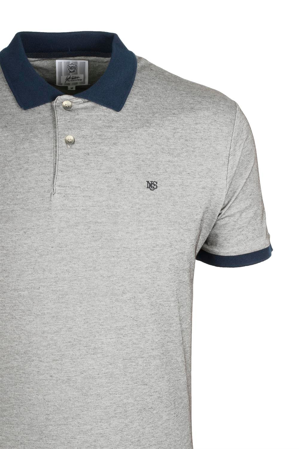 Erkek Kahve Slim Fit Polo Yaka %100 Pamuk T-shirt Jeans 1136