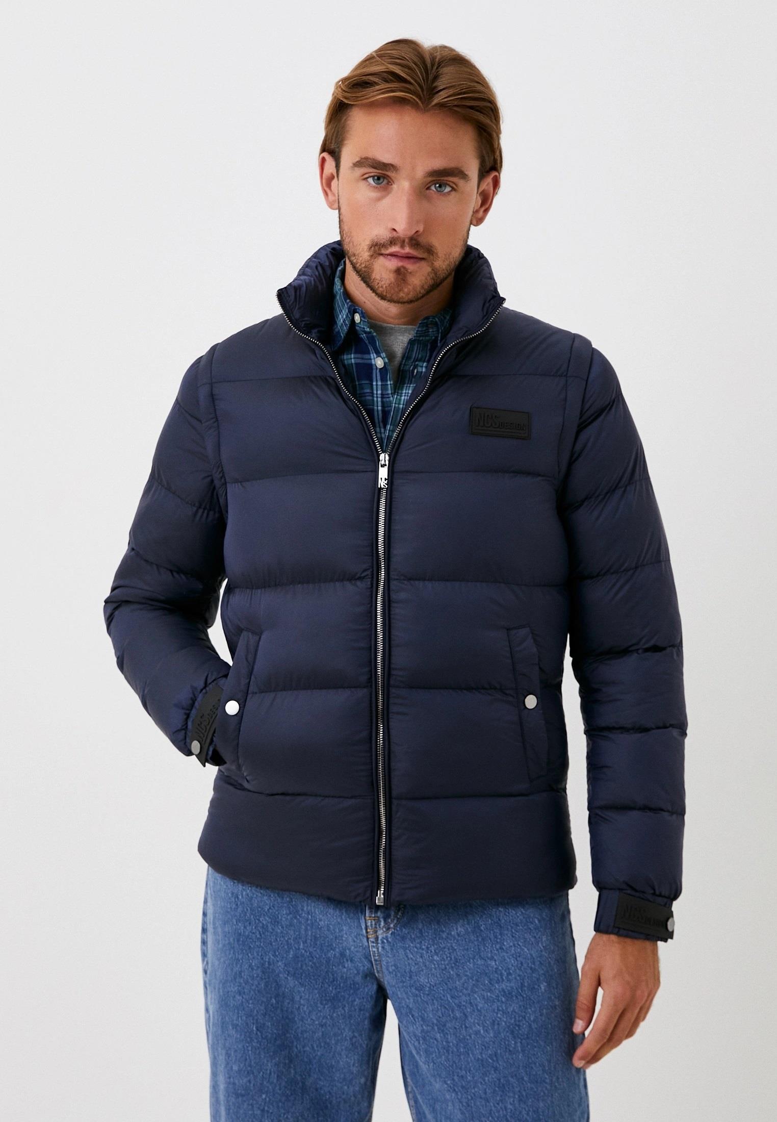 Erkek Lacivert Termo Dolumlu Two Tone Rüzgar ve Su İtici Slim Fit Mont NCS JEANS 4990