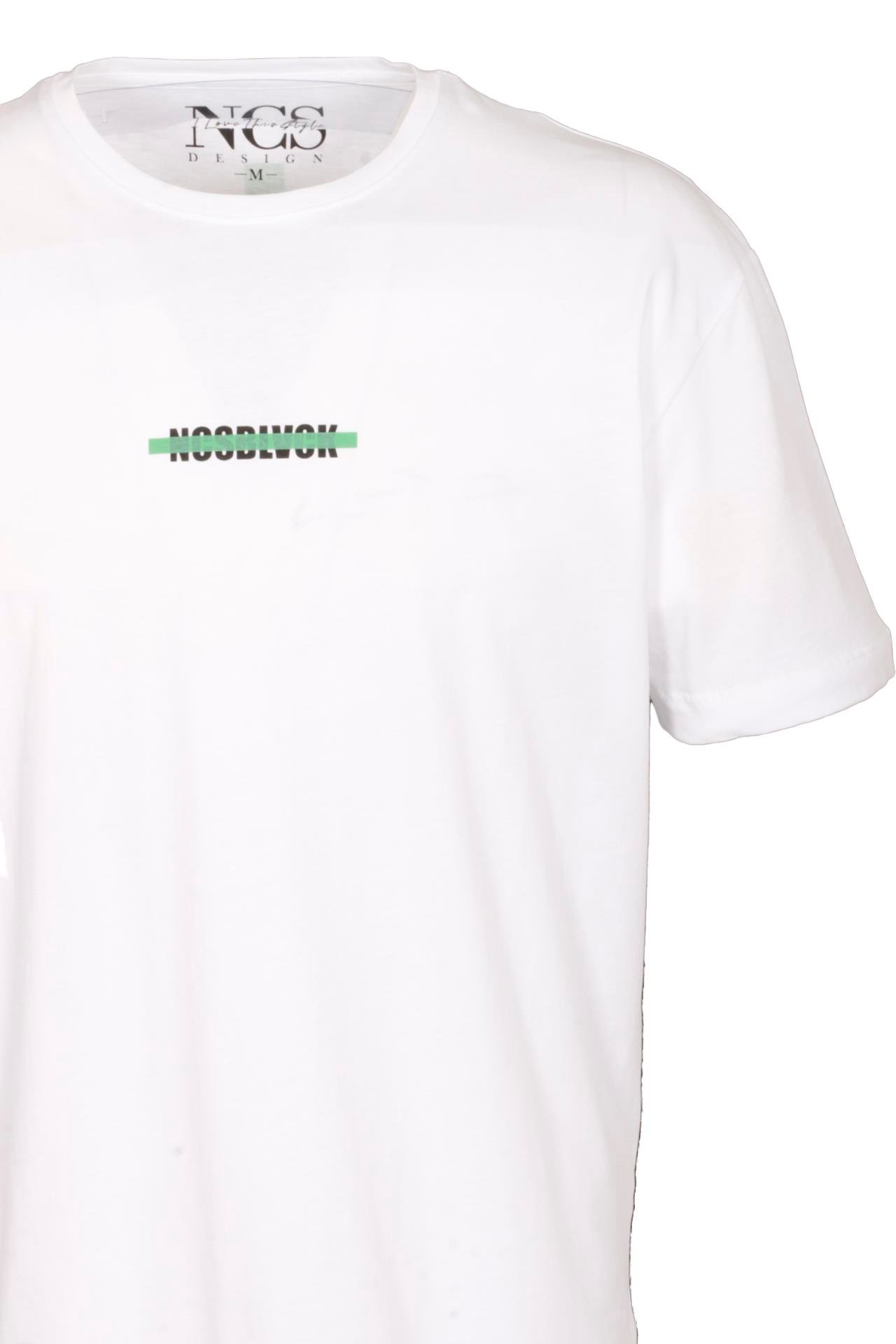 Erkek Oversize Tişört Bej Sırt Baskılı Bisiklet Yaka %100 Pamuk Slim Fit Baskılı T-shirt NCS JEANS 1190