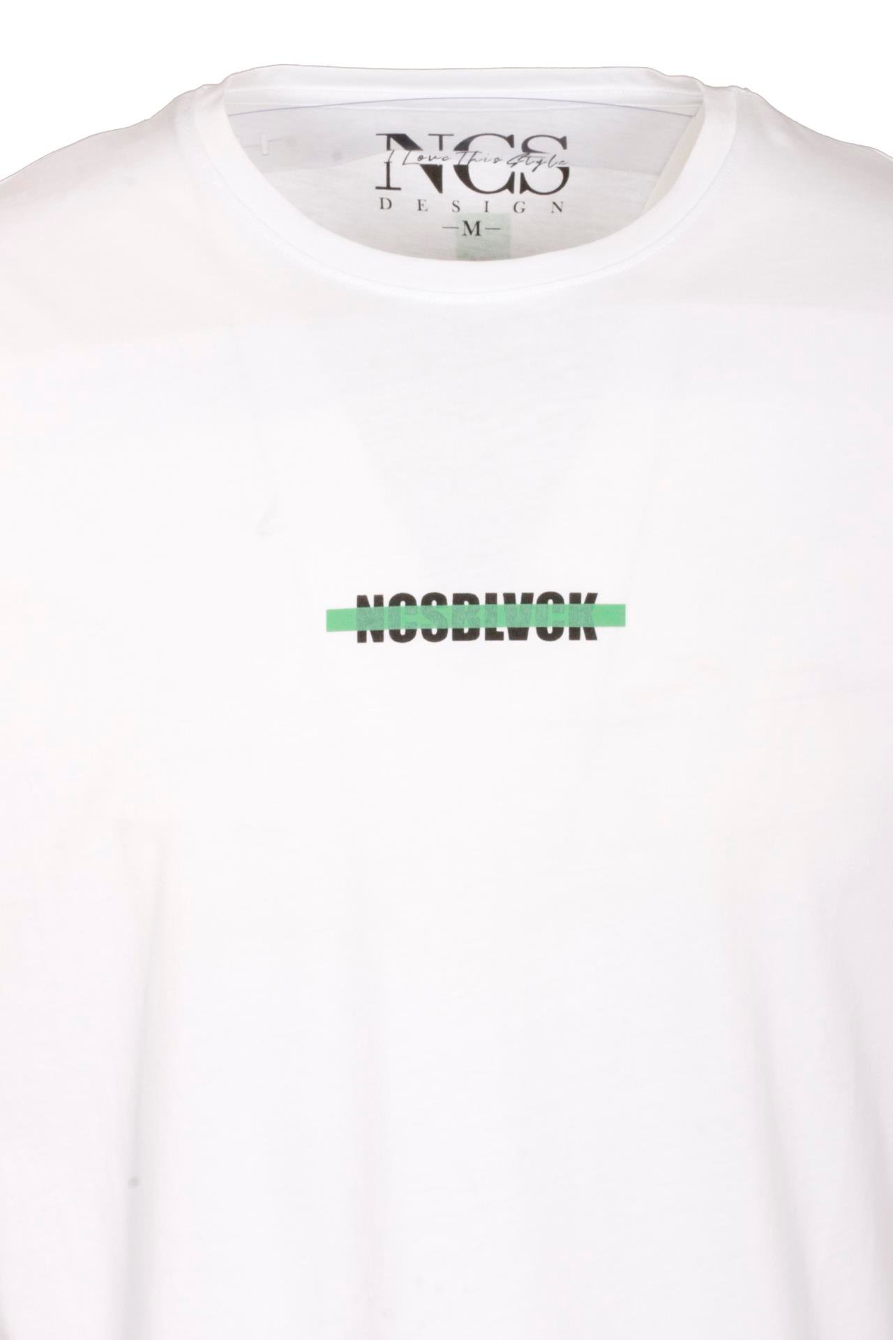 Erkek Oversize Tişört Bej Sırt Baskılı Bisiklet Yaka %100 Pamuk Slim Fit Baskılı T-shirt NCS JEANS 1190