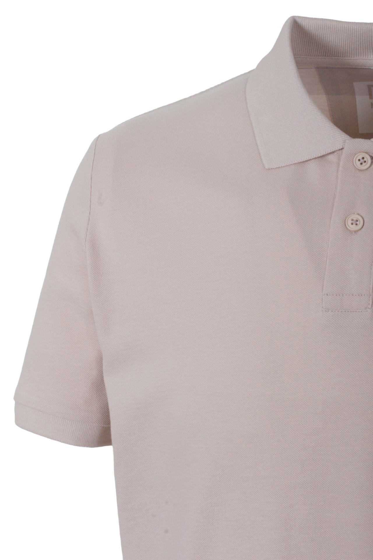 Erkek Polo Yaka Tişört Bej %100 Pamuk Slim Fit Ribanalı Kol T-shirt NCS JEANS 1164