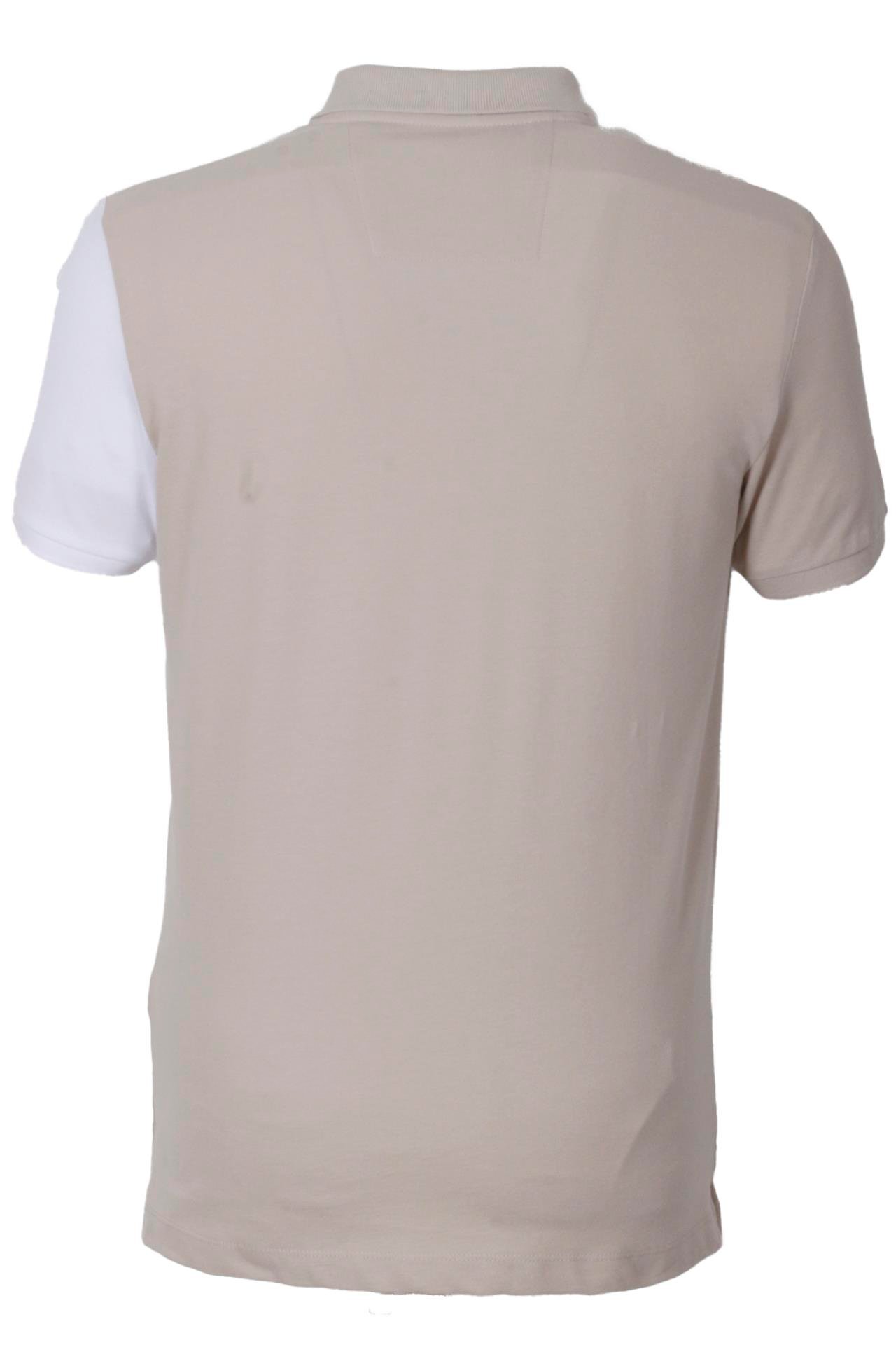 Erkek Polo Yaka Tişört Bej %100 Pamuk Slim Fit Ribanalı Kol T-shirt NCS JEANS 1164