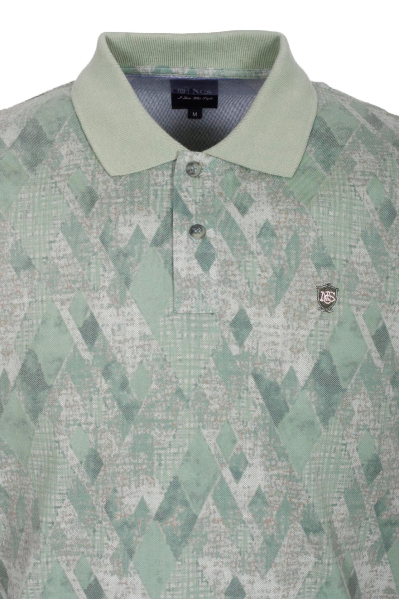 Erkek Polo Yaka Tişört Çağla Slim Fit Ribanalı Kol Pamuklu Baskılı T-shirt NCS JEANS 1251