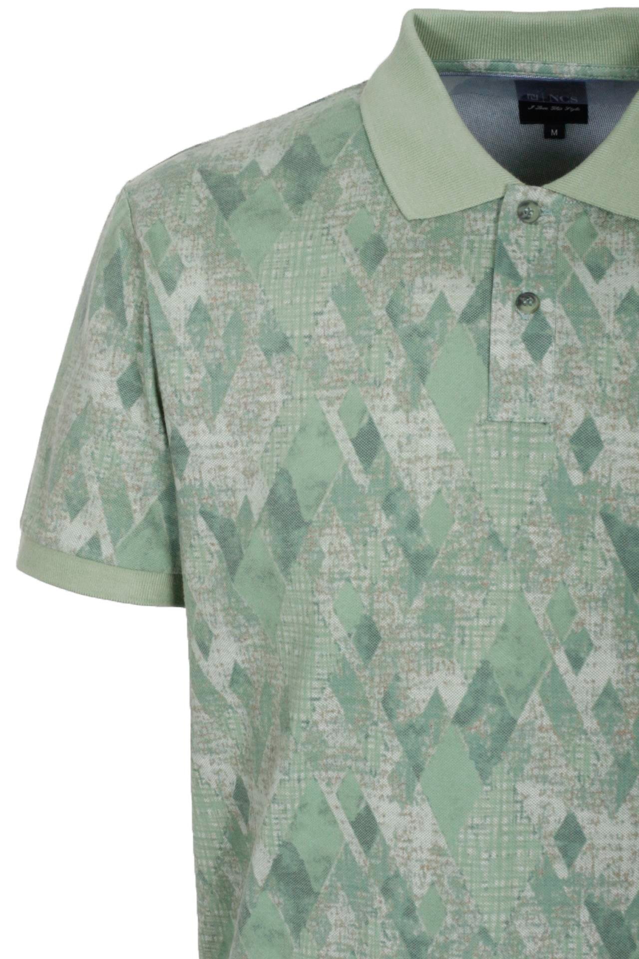 Erkek Polo Yaka Tişört Çağla Slim Fit Ribanalı Kol Pamuklu Baskılı T-shirt NCS JEANS 1251