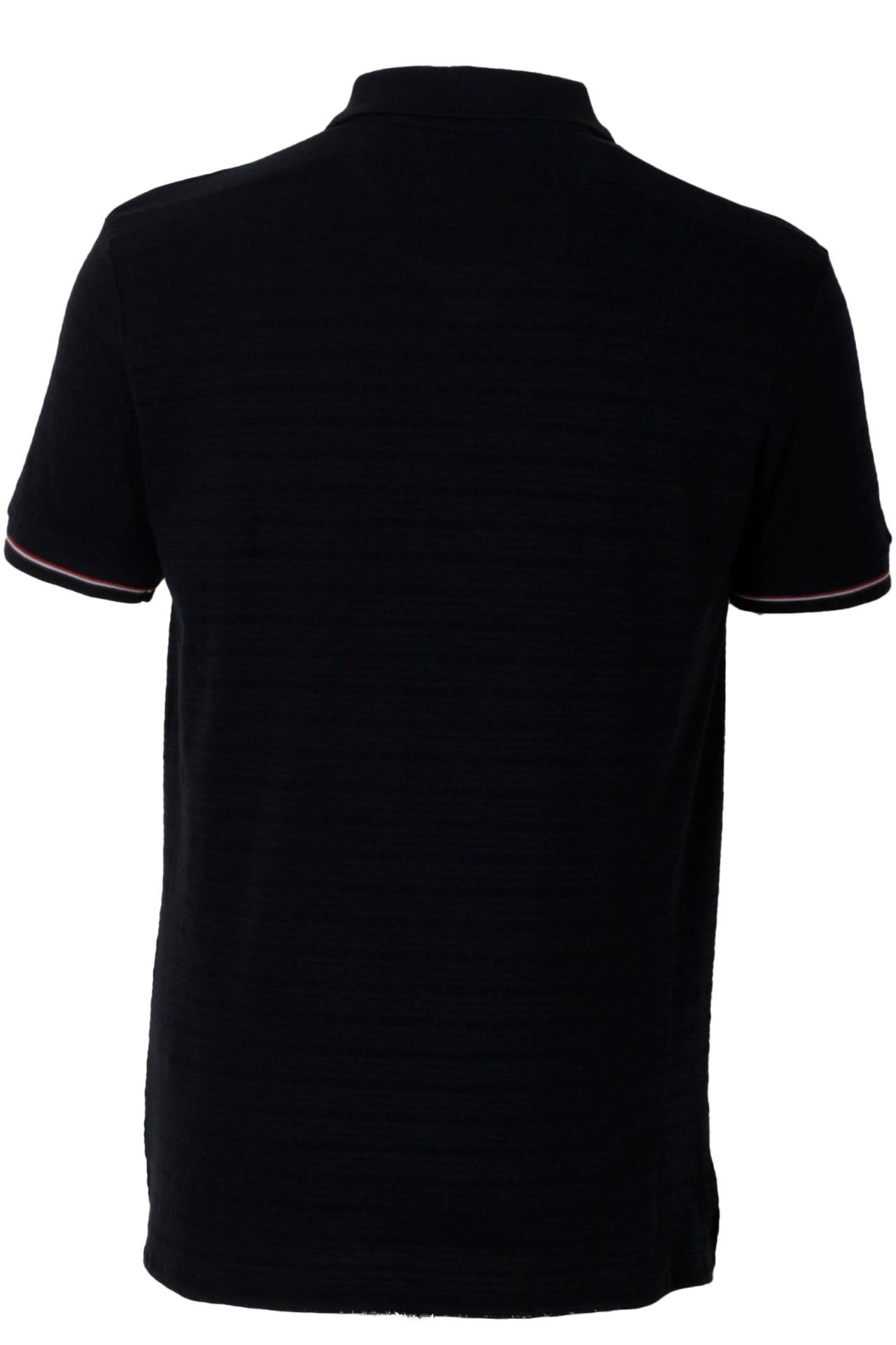 Erkek Polo Yaka Tişört Lacivert Dokulu %100 Pamuk Slim Fit Ribanalı Kol T-shirt NCS JEANS 1152