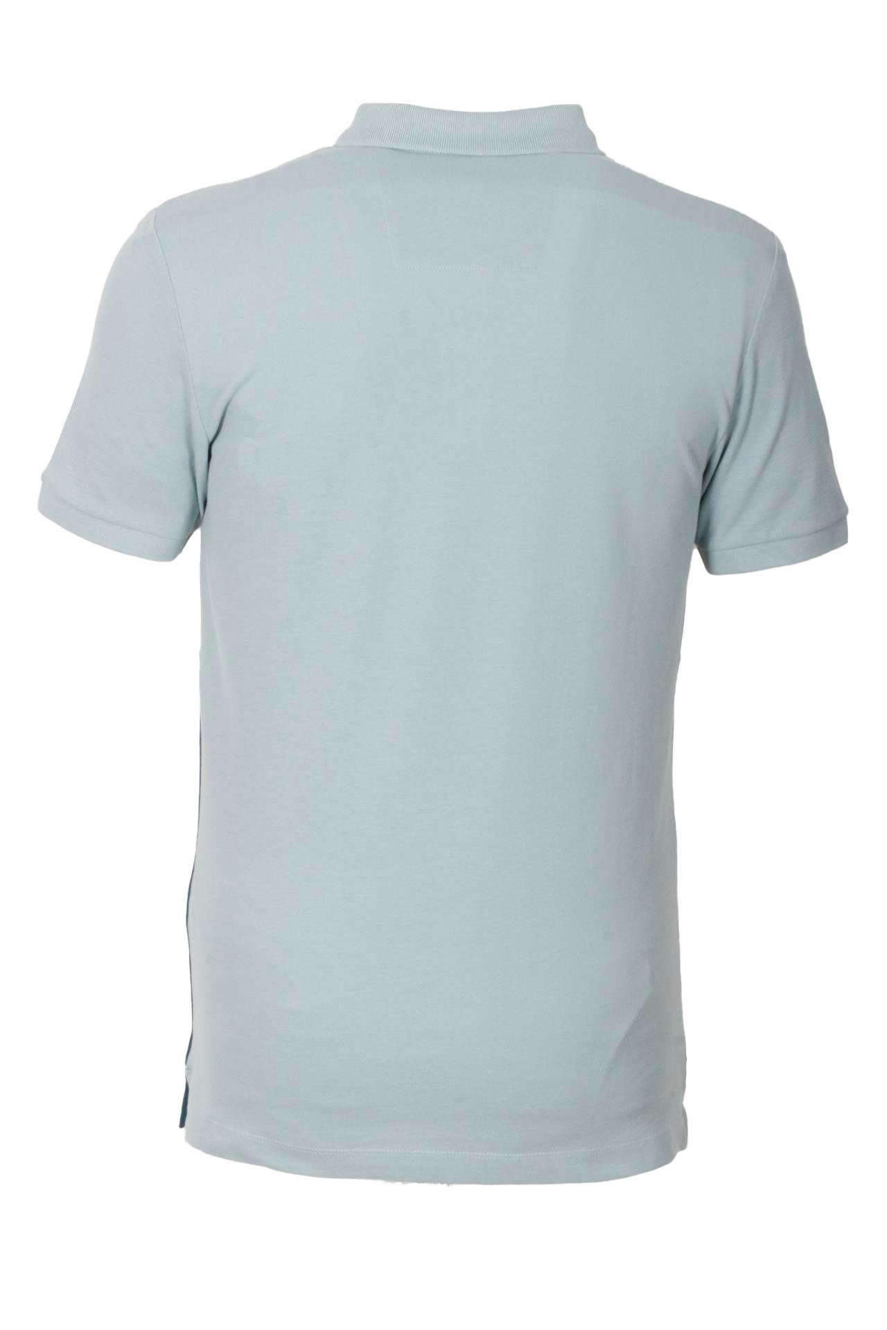 Erkek Polo Yaka Tişört Mavi %100 Pamuk Slim Fit Ribanalı Kol Garnili T-shirt NCS JEANS 1165