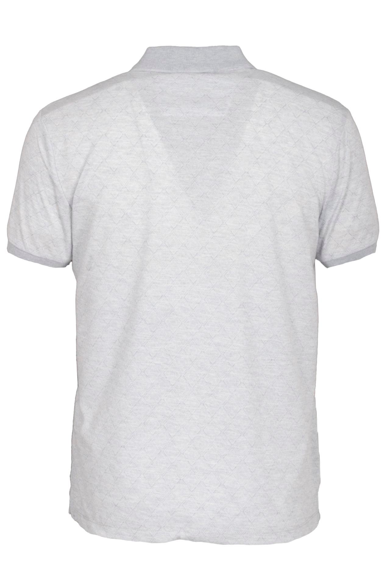 Erkek Polo Yaka Tişört Mavi Dokulu %100 Pamuk Slim Fit Ribanalı Kol T-shirt NCS JEANS 1250