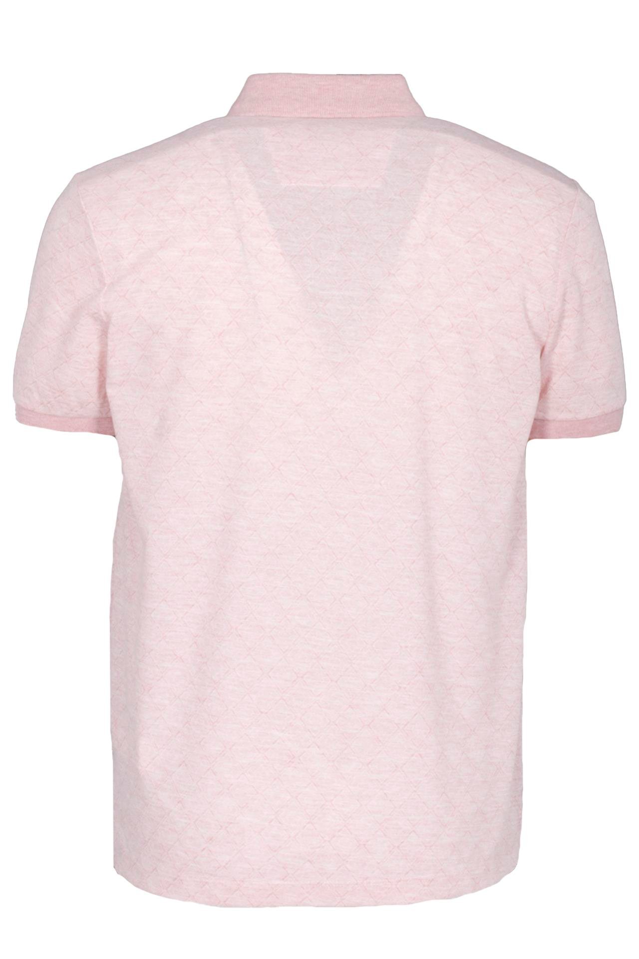 Erkek Polo Yaka Tişört Nar Çiçeği Dokulu %100 Pamuk Slim Fit Ribanalı Kol T-shirt NCS JEANS 1250