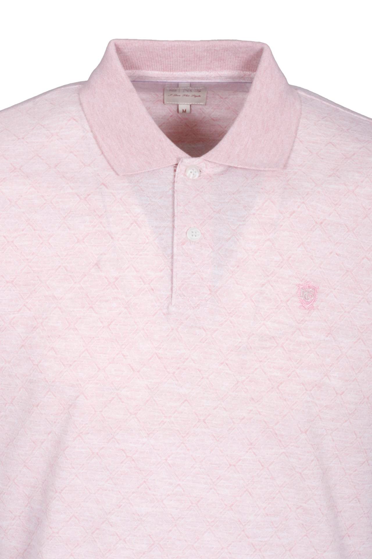 Erkek Polo Yaka Tişört Nar Çiçeği Dokulu %100 Pamuk Slim Fit Ribanalı Kol T-shirt NCS JEANS 1250