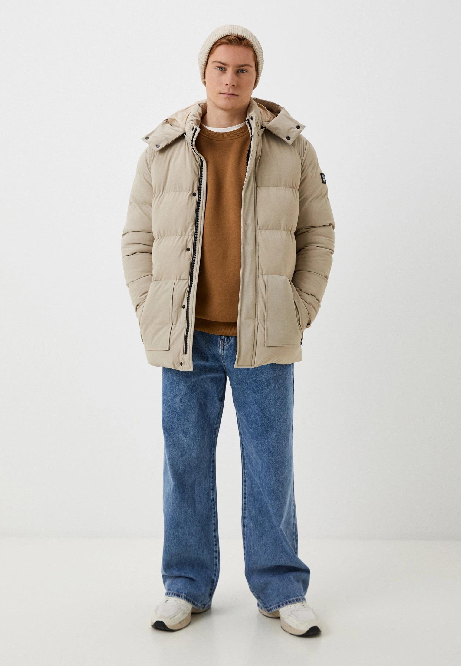 Erkek Şişme Mont BEJ Kapüşonlu Termo Dolumlu ve İç Astarlı 6 Cep Dik Yaka Mont NCS JEANS 4988