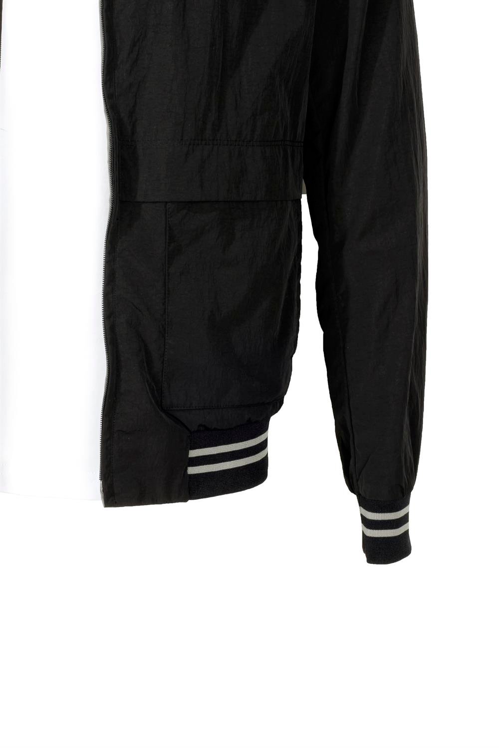 Erkek Siyah Gri Erkek Çift Taraflı Torba Cep Slim Fit 4 Cepli Mevsimlik Mont Jeans 4506