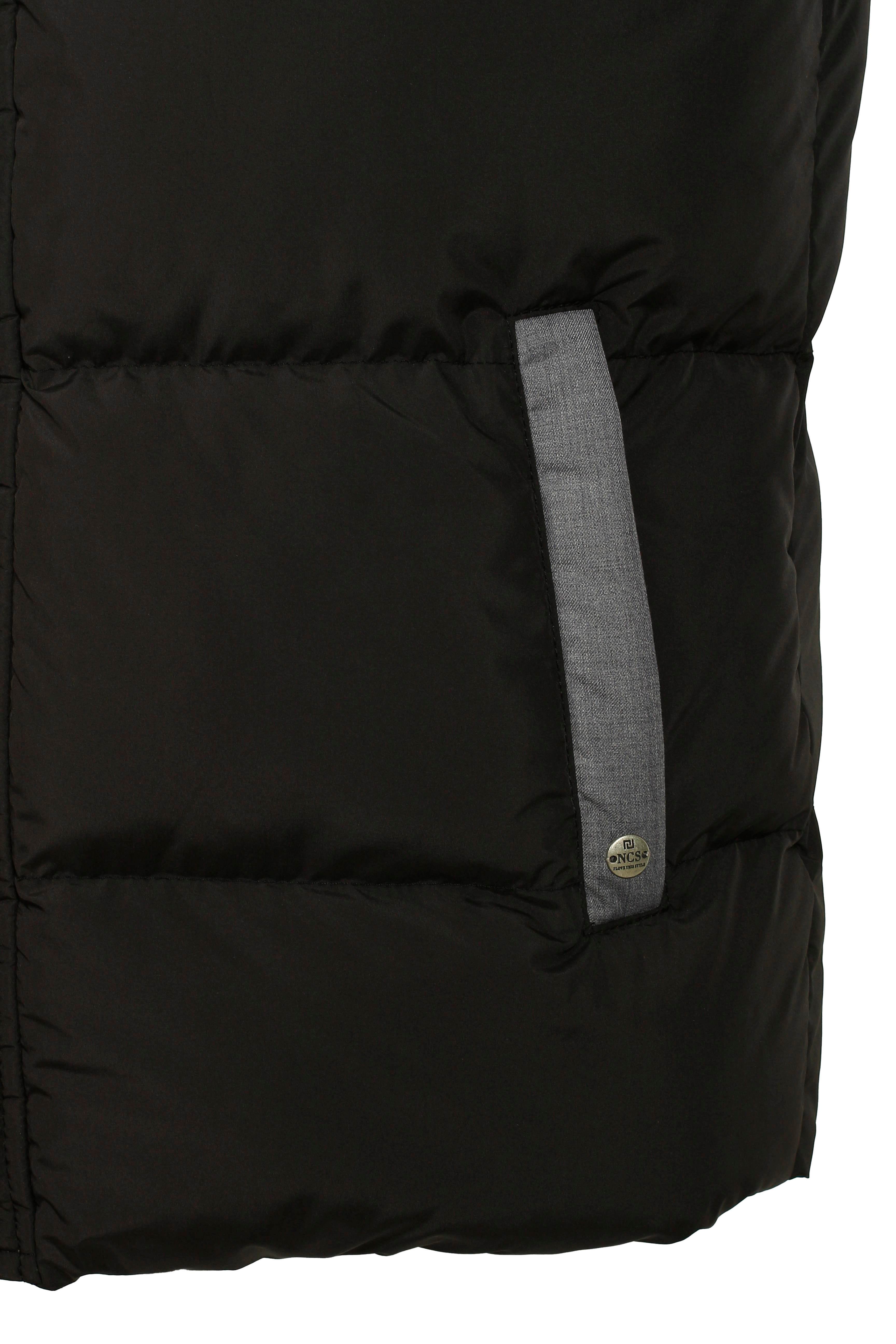 Erkek Slim Fit Siyah Rüzgar ve Su İtici Termo İç Astarlı Nefes Alabilen Yelek NCS JEANS 4516