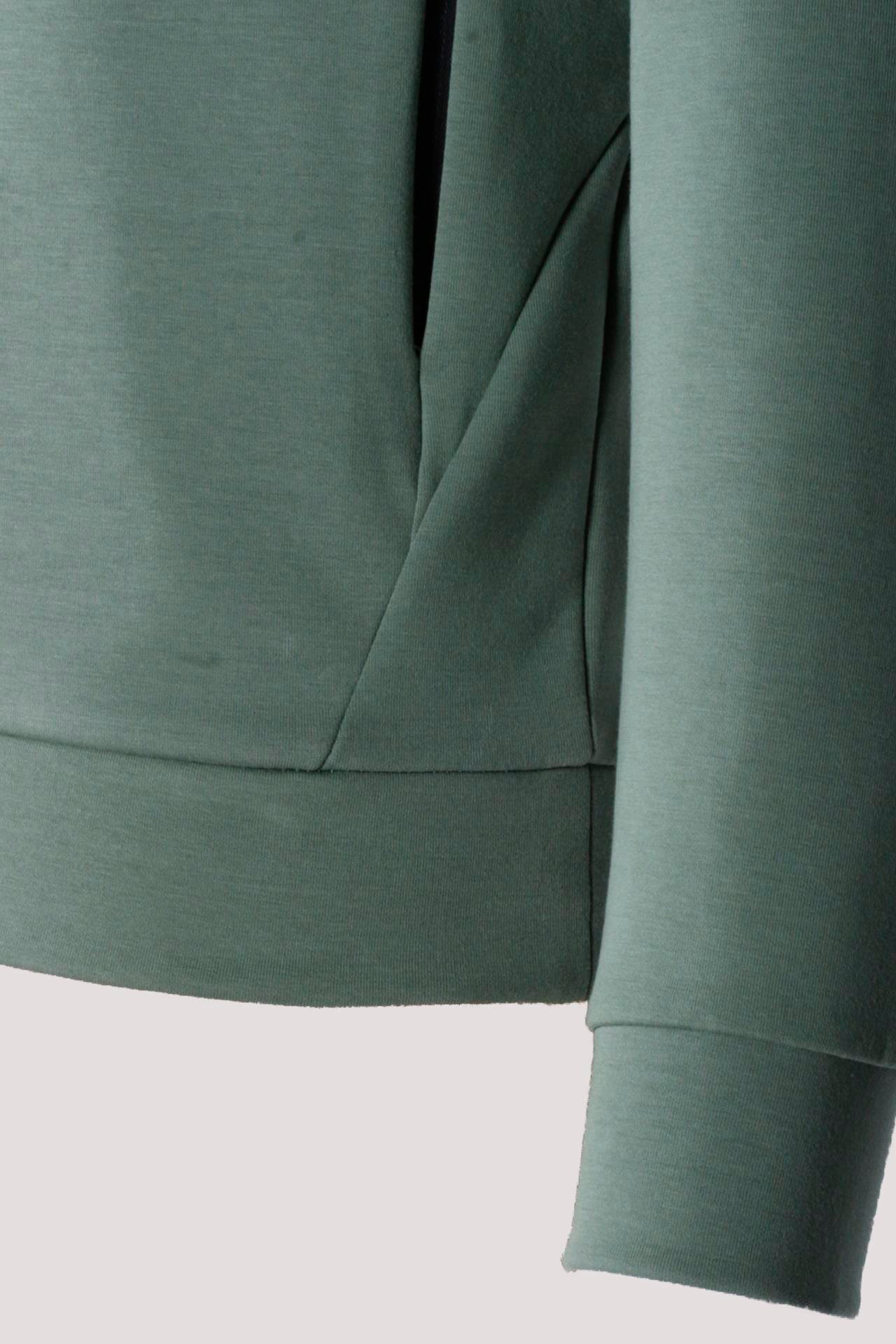 Erkek Sweatshirt Fermuarlı Dik Yakalı Double Face 2 Ön Cepli Relax Fit Çağla Sweat NCS JEANS 1651