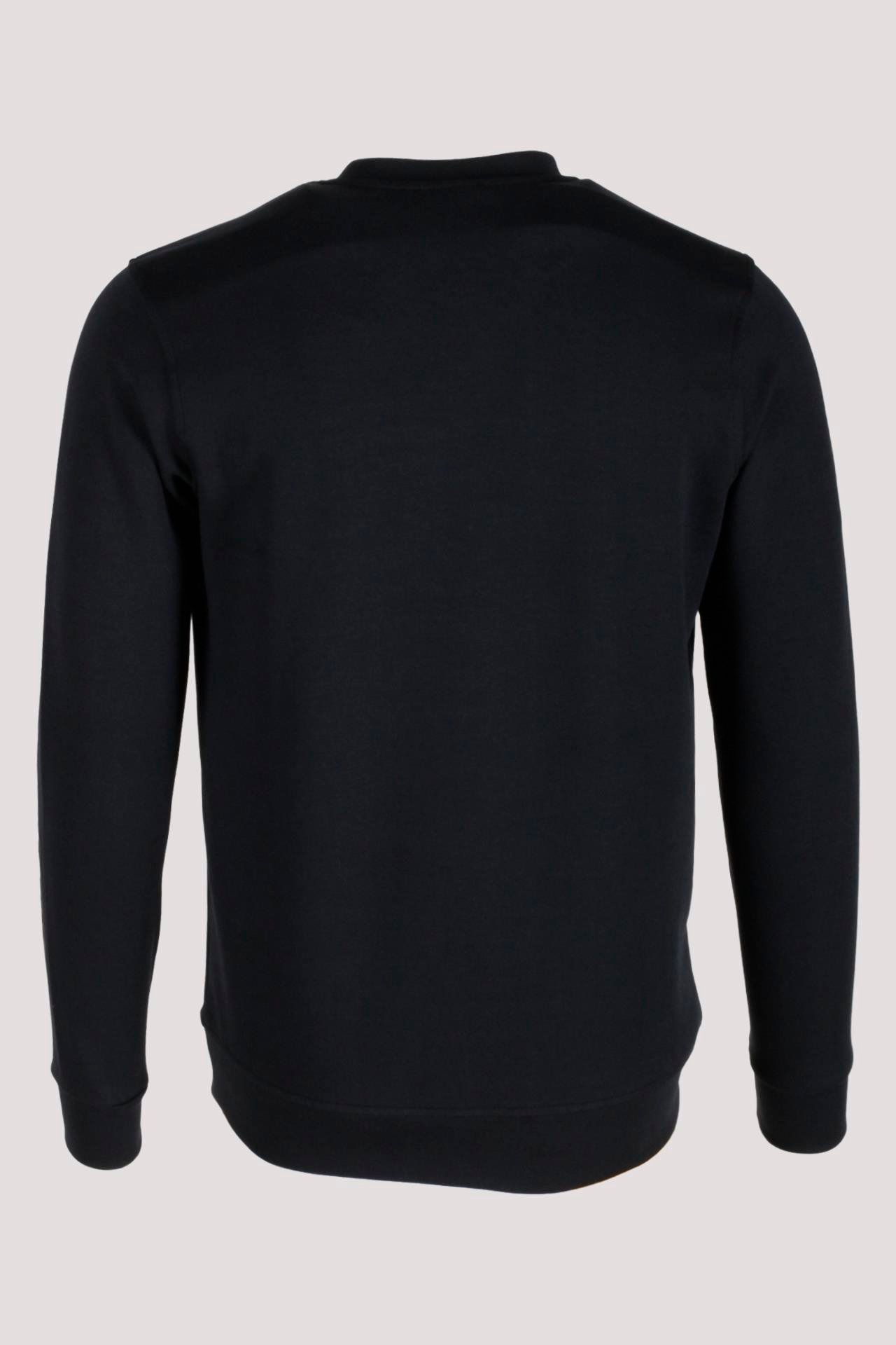 Erkek Sweatshirt Lacivert Ön Cep Detaylı Relaxed Fit Double Face Crewneck NCS JEANS 1640