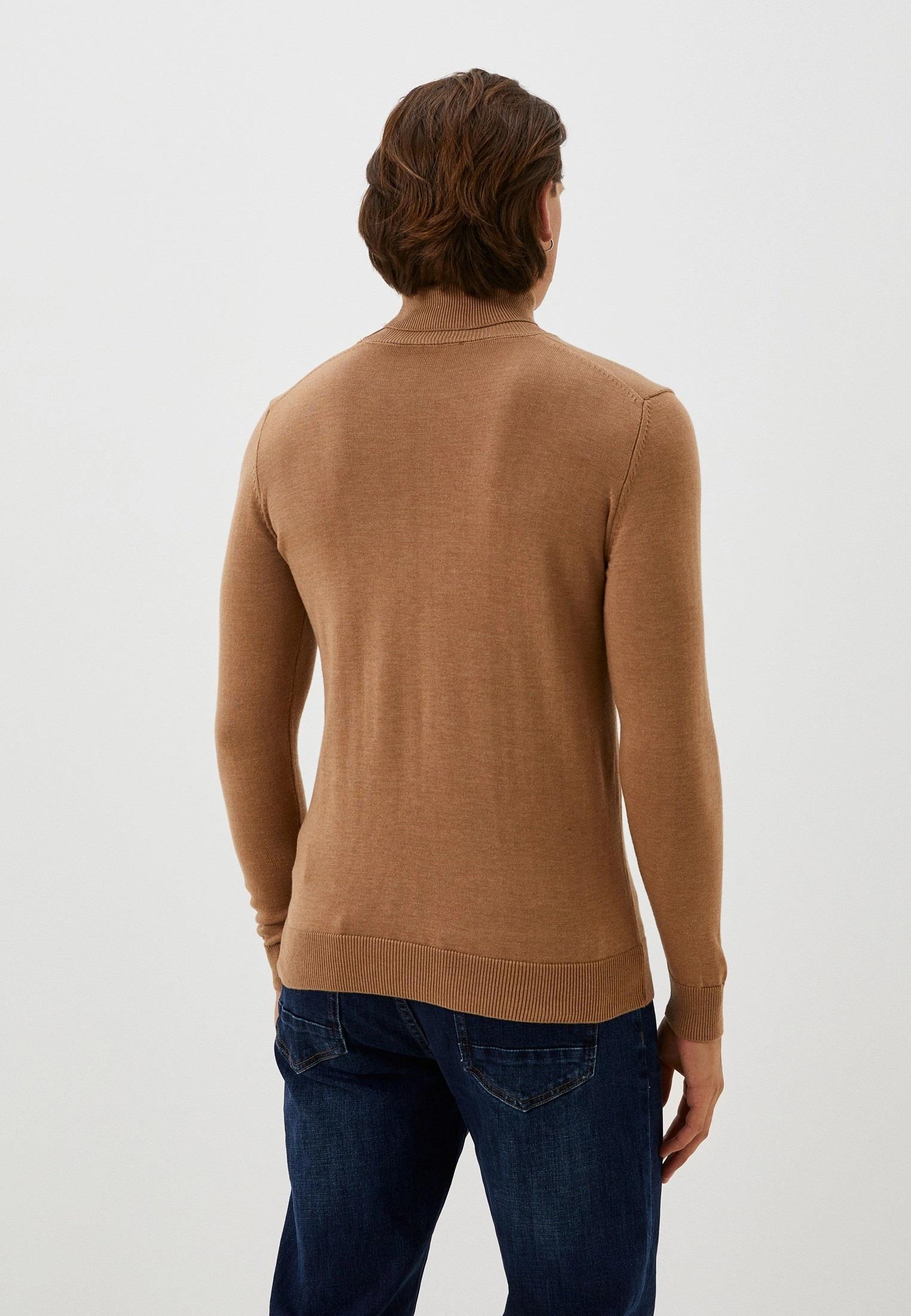 Erkek Tam Balıkçı Boğazlı Triko Camel Slim Fit Pamuklu Sık Örme Kazak NCS JEANS 3003