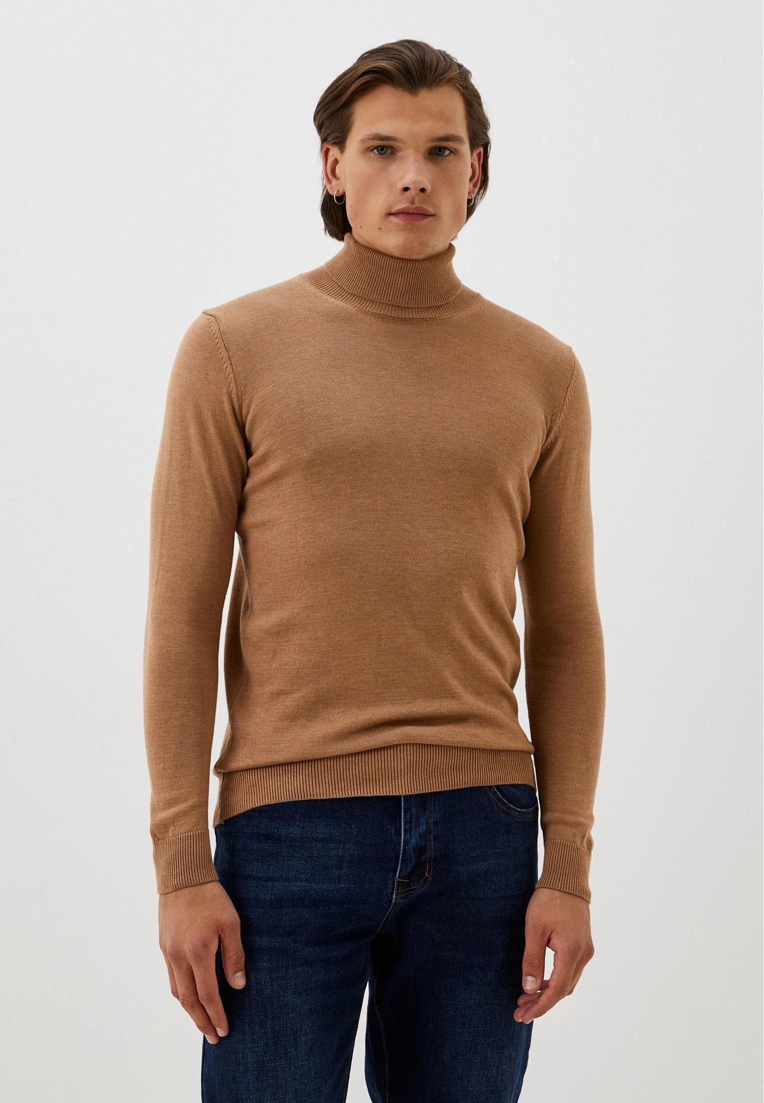 Erkek Tam Balıkçı Boğazlı Triko Camel Slim Fit Pamuklu Sık Örme Kazak NCS JEANS 3003