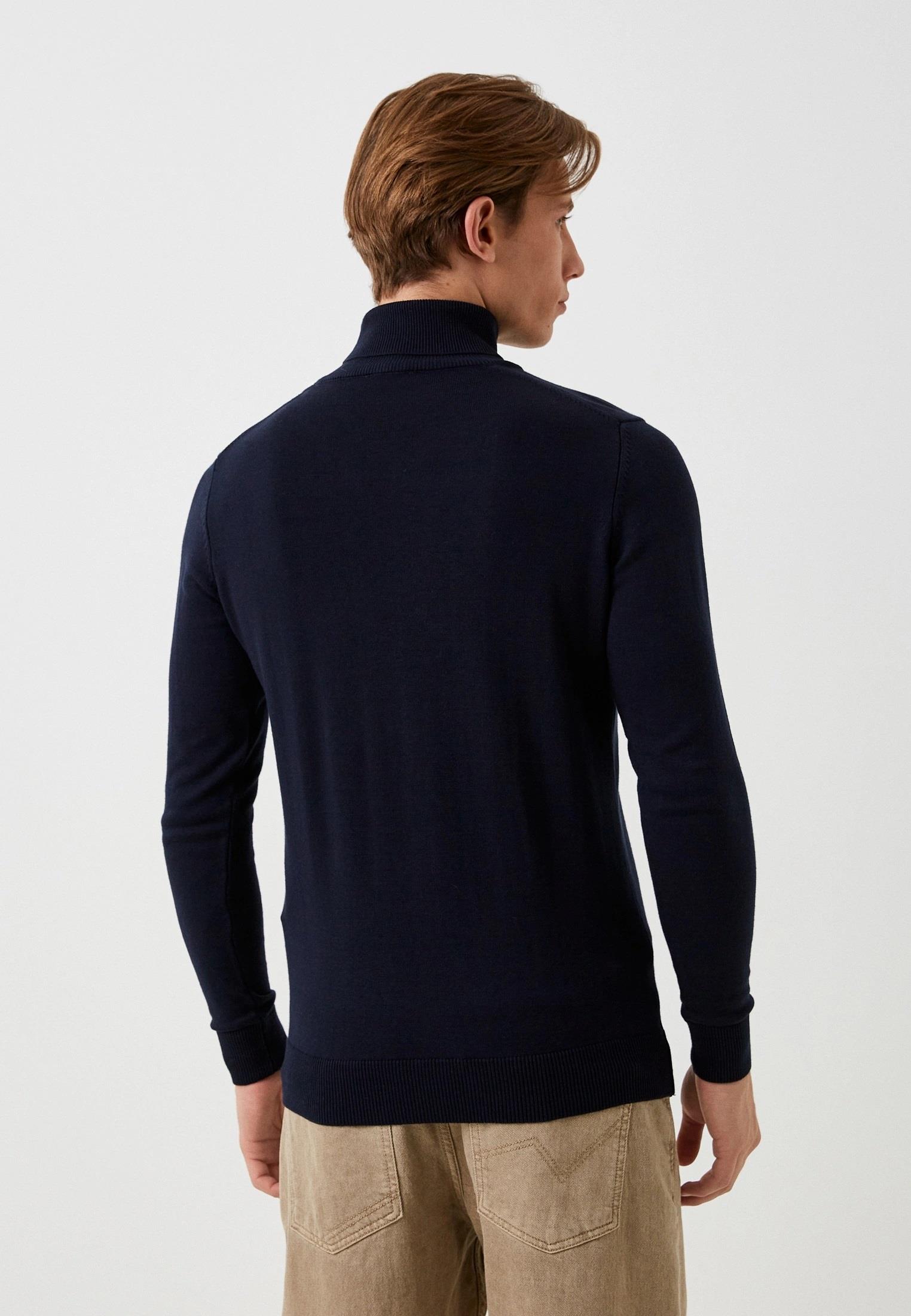 Erkek Tam Balıkçı Boğazlı Triko Lacivert Slim Fit Pamuklu Sık Örme Kazak NCS JEANS 3003