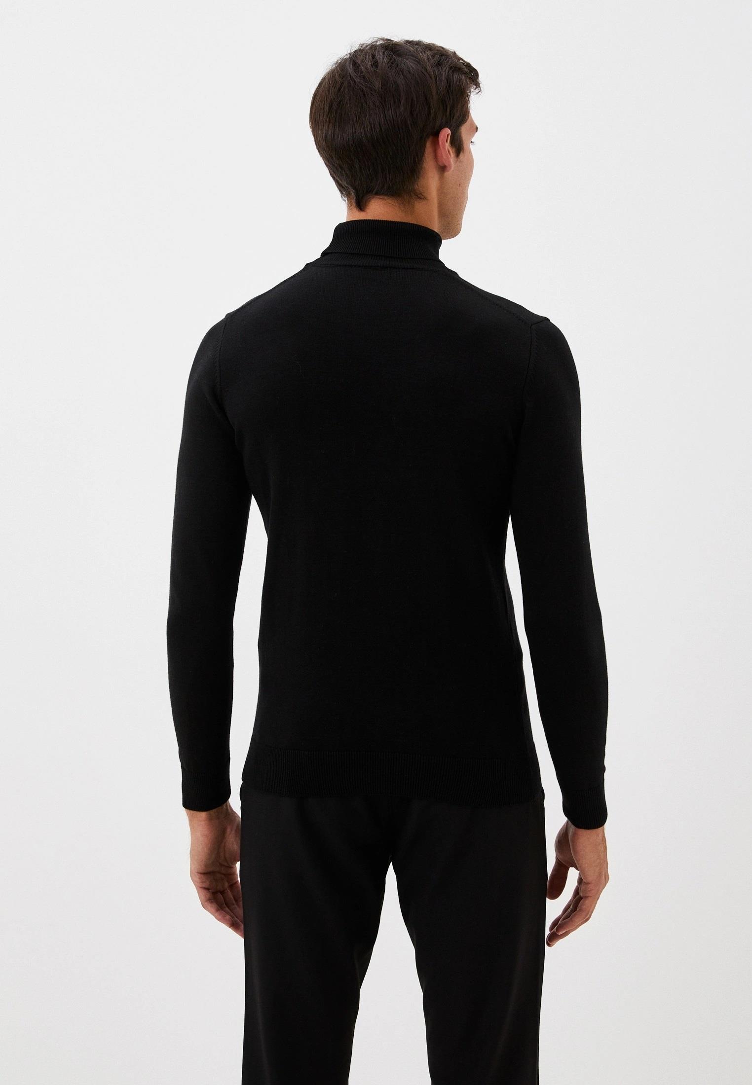 Erkek Tam Balıkçı Boğazlı Triko Siyah Slim Fit Pamuklu Sık Örme Kazak NCS JEANS 3003