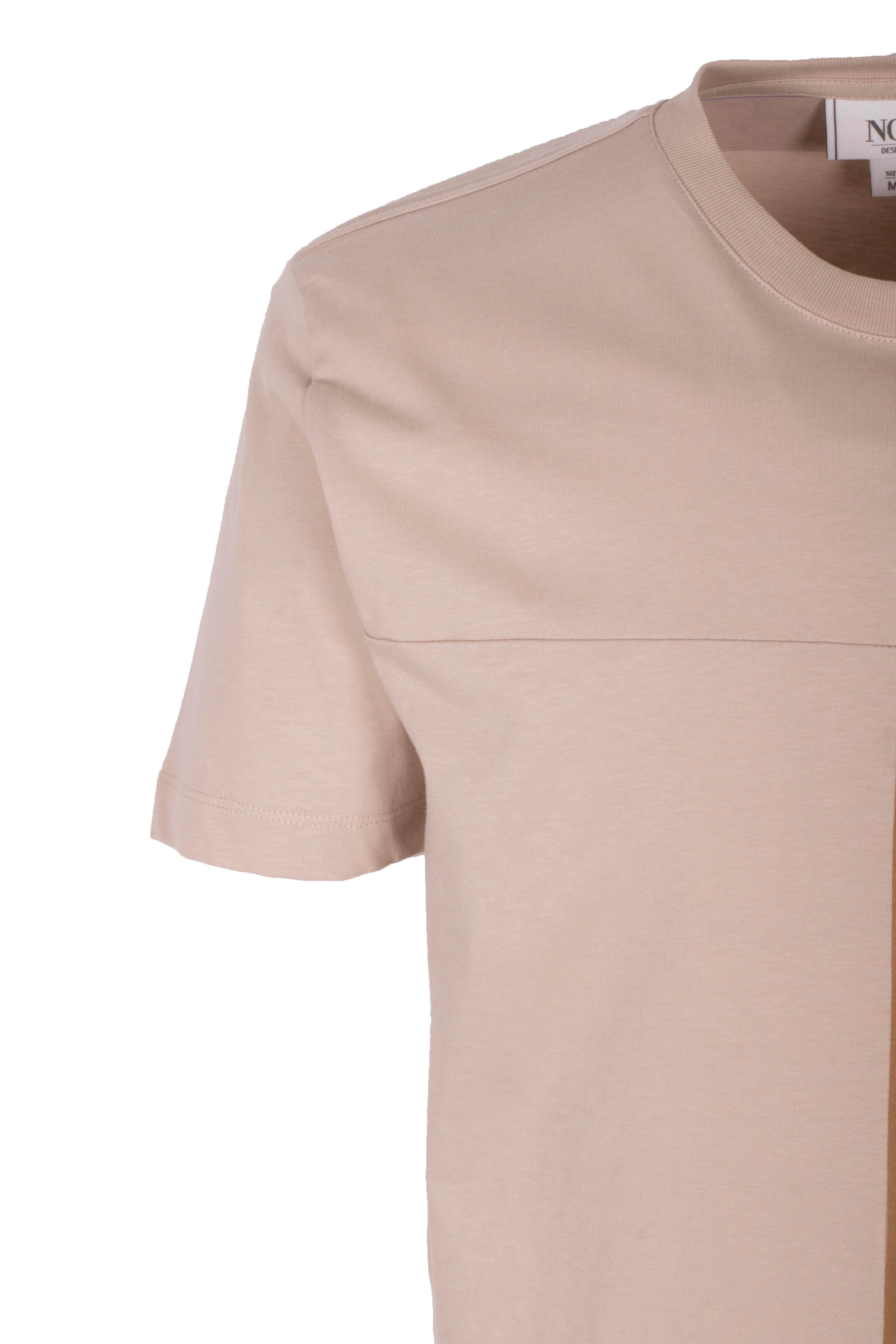 Erkek Tişört Bisiklet Yaka Açık Olive Slim Fit %100 Pamuk T-shirt NCS JEANS 1303