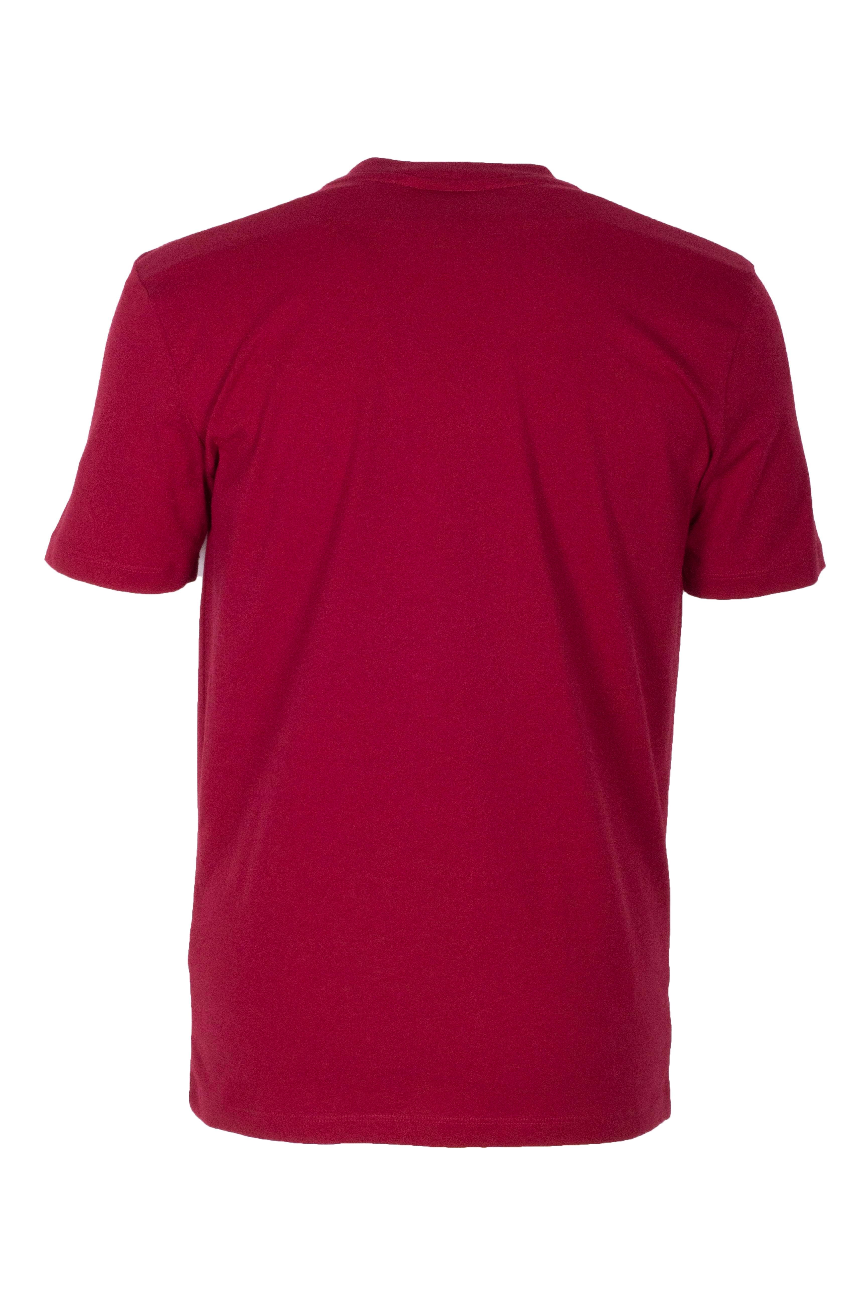 Erkek Tişört Bisiklet Yaka Bordo Slim Fit Baskılı T-shirt NCS JEANS 1296