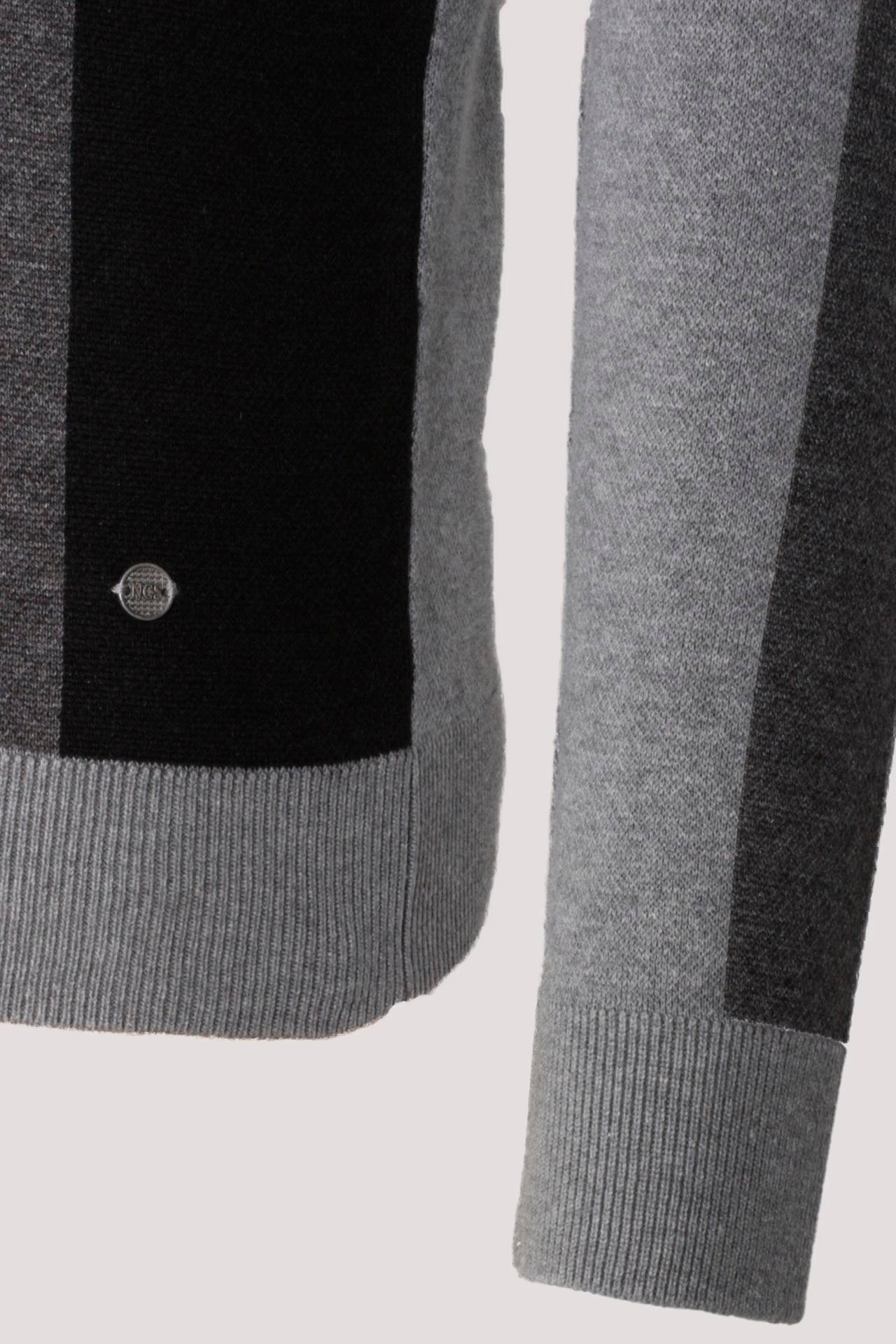 Erkek Triko Grimelanj Bisiklet Yaka Desenli Slim Fit Pamuklu Kazak NCS JEANS 3740