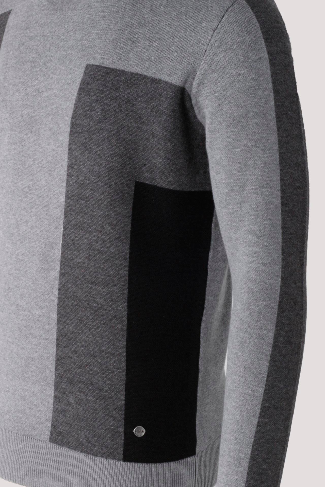 Erkek Triko Grimelanj Bisiklet Yaka Desenli Slim Fit Pamuklu Kazak NCS JEANS 3740