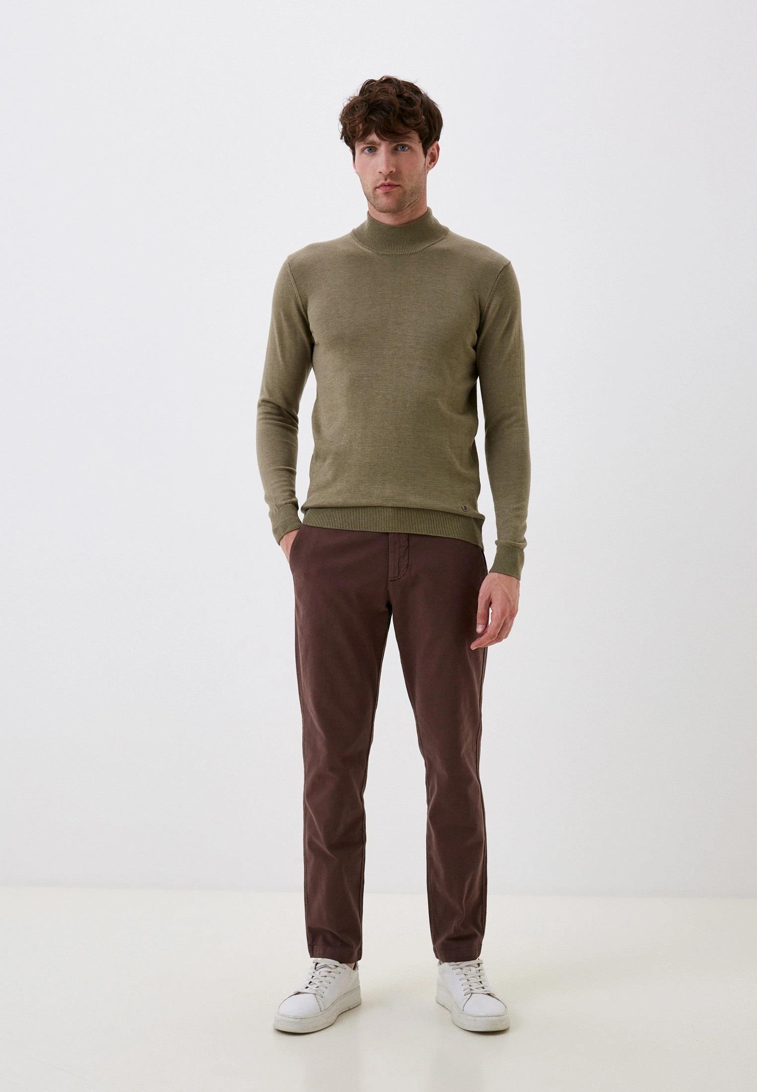 Erkek Yarım Balıkçı Boğazlı Triko Olive Slim Fit Pamuklu Sık Örme Kazak NCS JEANS 3005