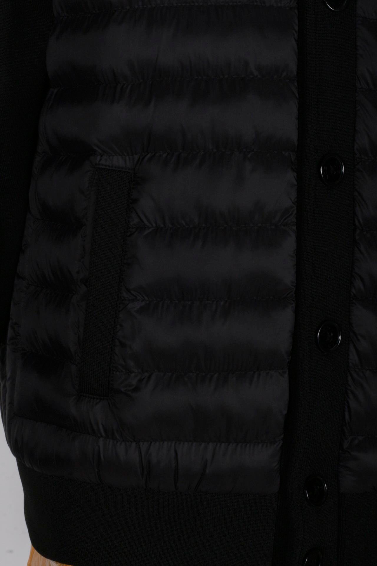 Erkek Zırh Örme Siyah Hırka Düğmeli Dik Yaka Slim Fit İnce Astarlı Mevsimlik Cardigan NCS JEANS 4518