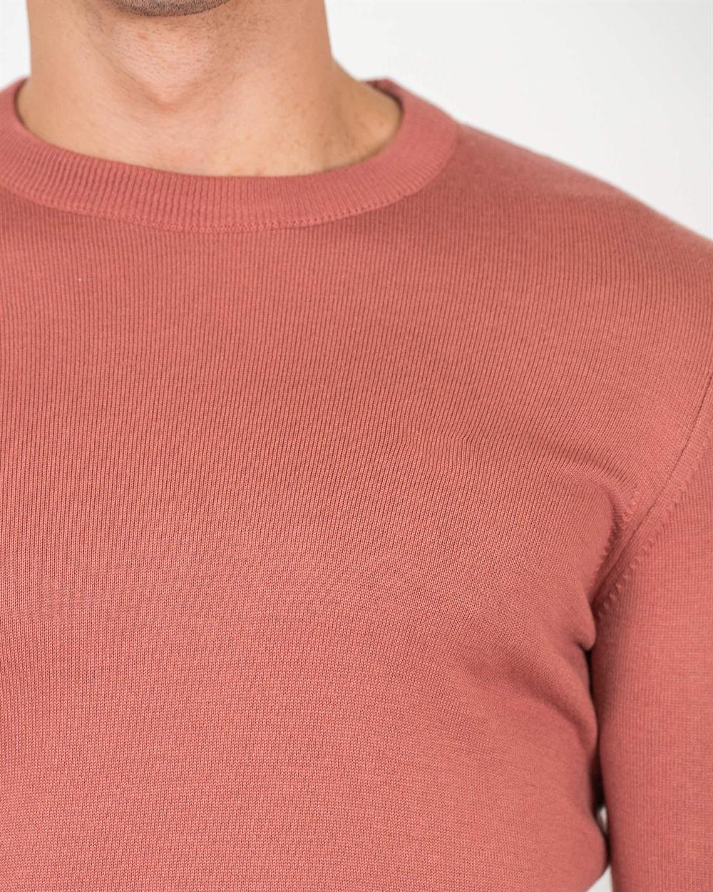 Narçiçeğimelanj Erkek Bisiklet Yaka Triko Slim Fit Pamuklu Kazak NCS JEANS 3002