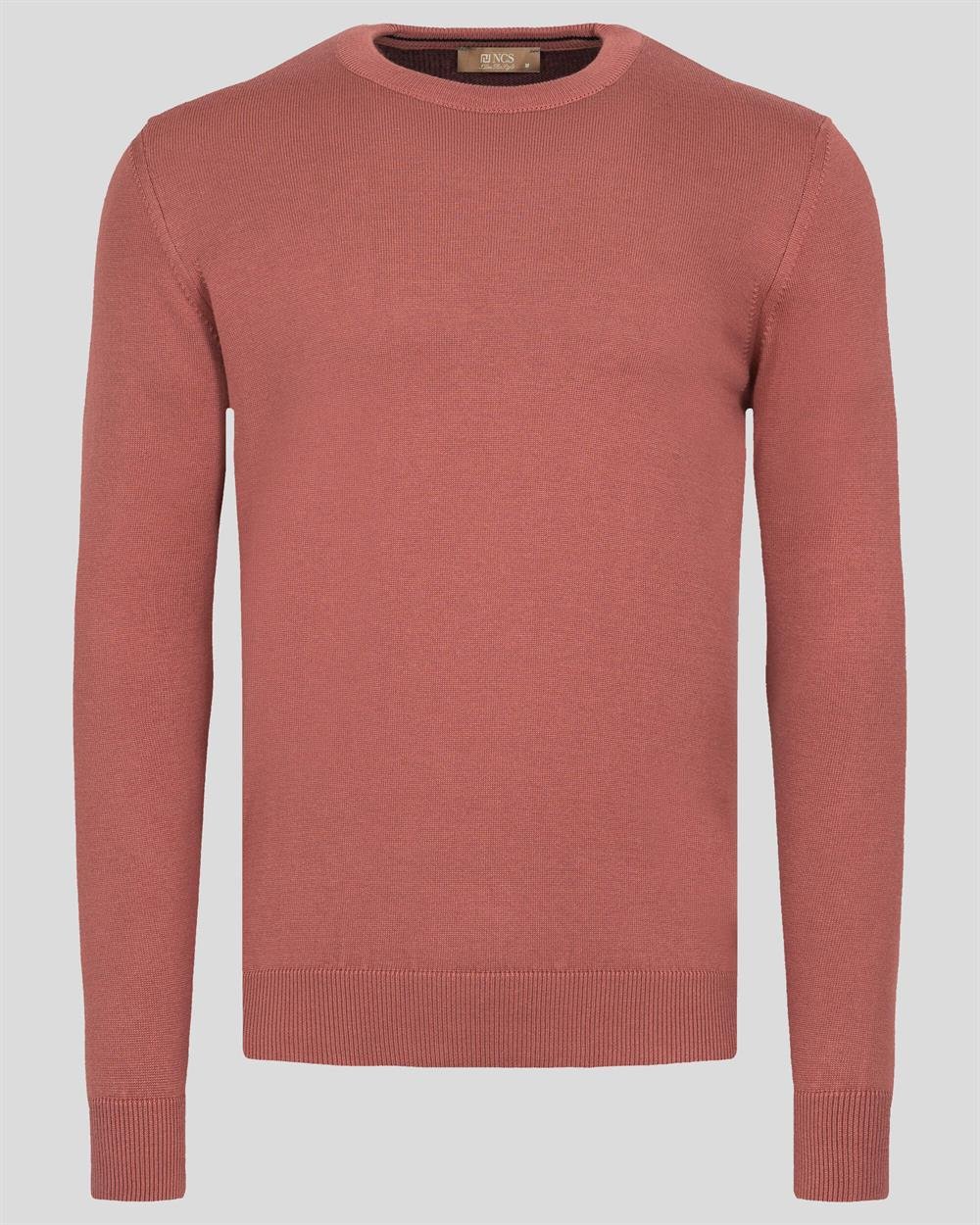 Narçiçeğimelanj Erkek Bisiklet Yaka Triko Slim Fit Pamuklu Kazak NCS JEANS 3002