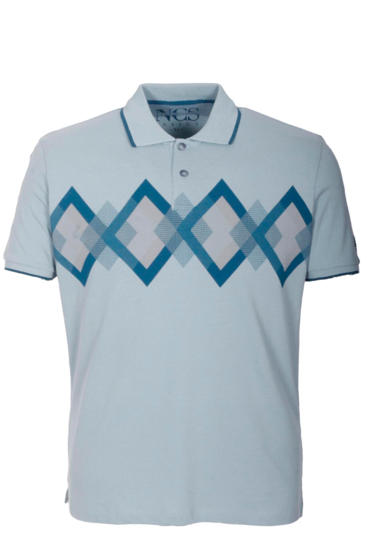 Ncs Erkek Polo Yaka Tişört %100 Pamuk Slim Fit Ribanalı Kol Çizgili T-shirt NCS JEANS 1173