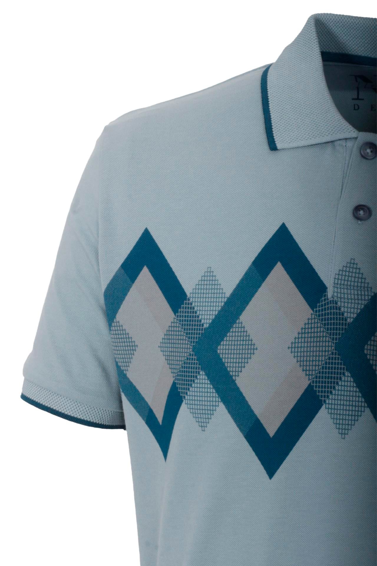 Ncs Erkek Polo Yaka Tişört %100 Pamuk Slim Fit Ribanalı Kol Çizgili T-shirt NCS JEANS 1173