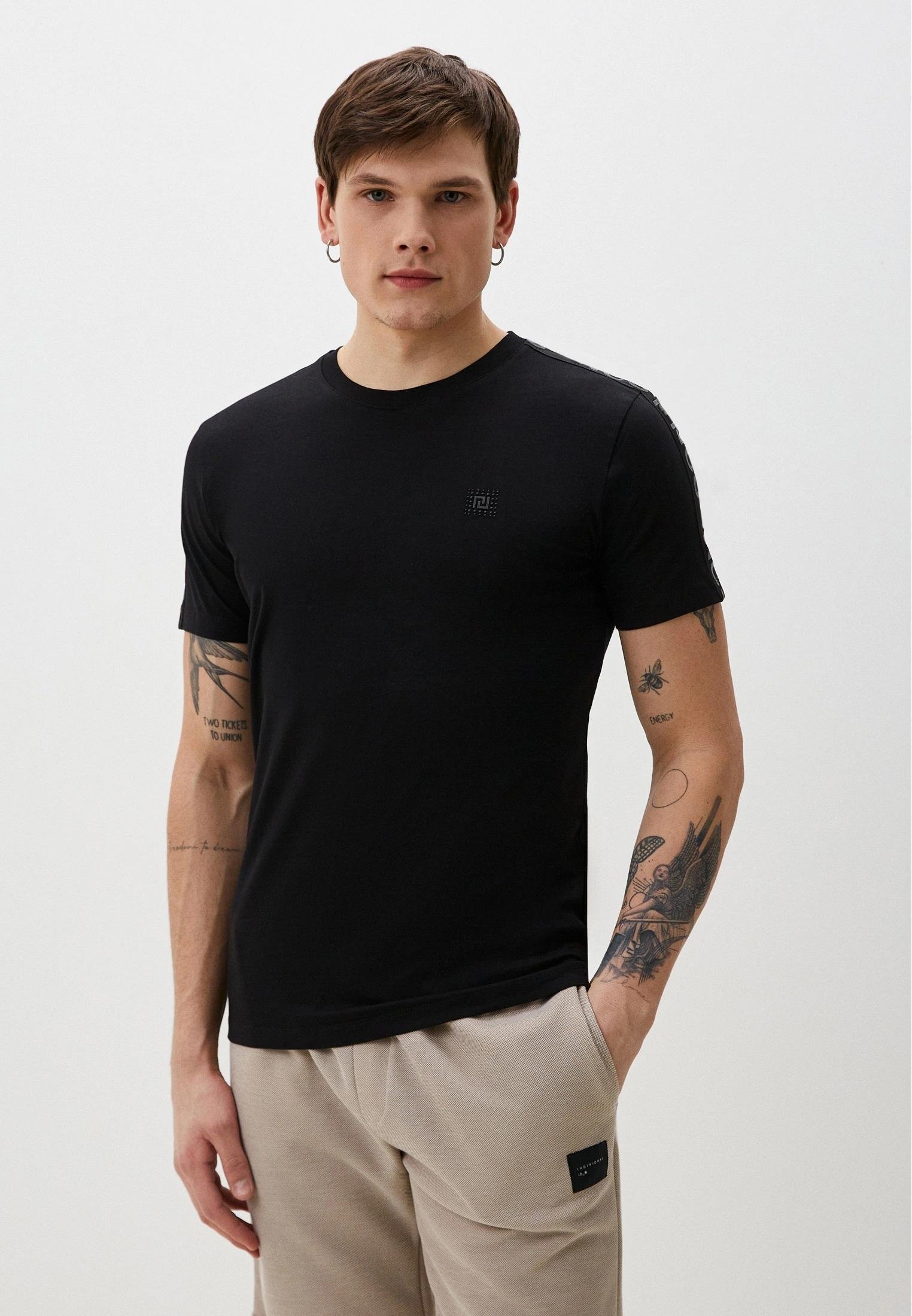 NCS JEANSErkek Tişört Bisiklet Yaka Siyah Slim Fit %100 Pamuk T-shirt NCS JEANS 13021302