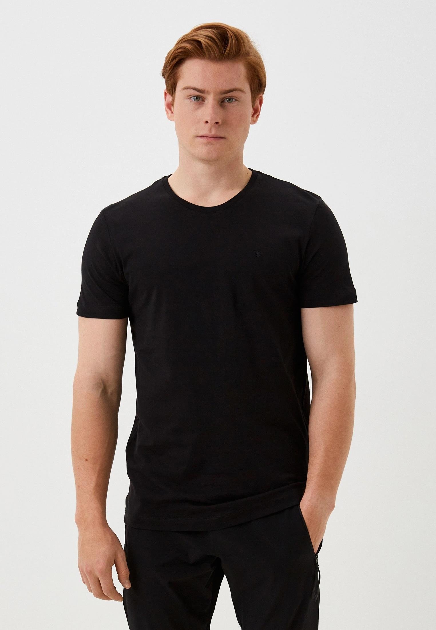 NCS JEANSErkek Tişört Bisiklet Yaka Siyah Slim Fit %100 Pamuk T-shirt NCS JEANS 10501050