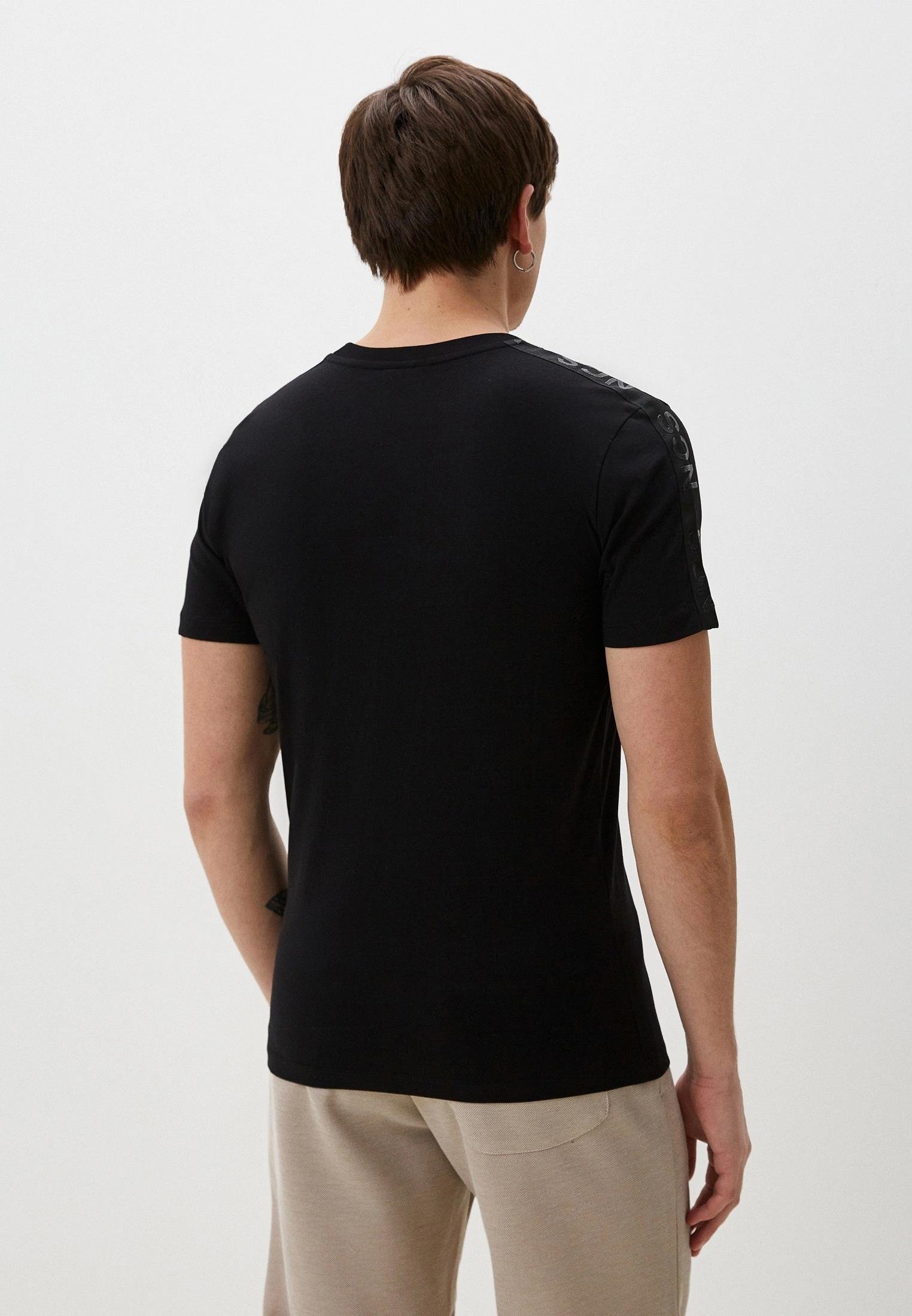 NCS JEANSErkek Tişört Bisiklet Yaka Siyah Slim Fit %100 Pamuk T-shirt NCS JEANS 13021302