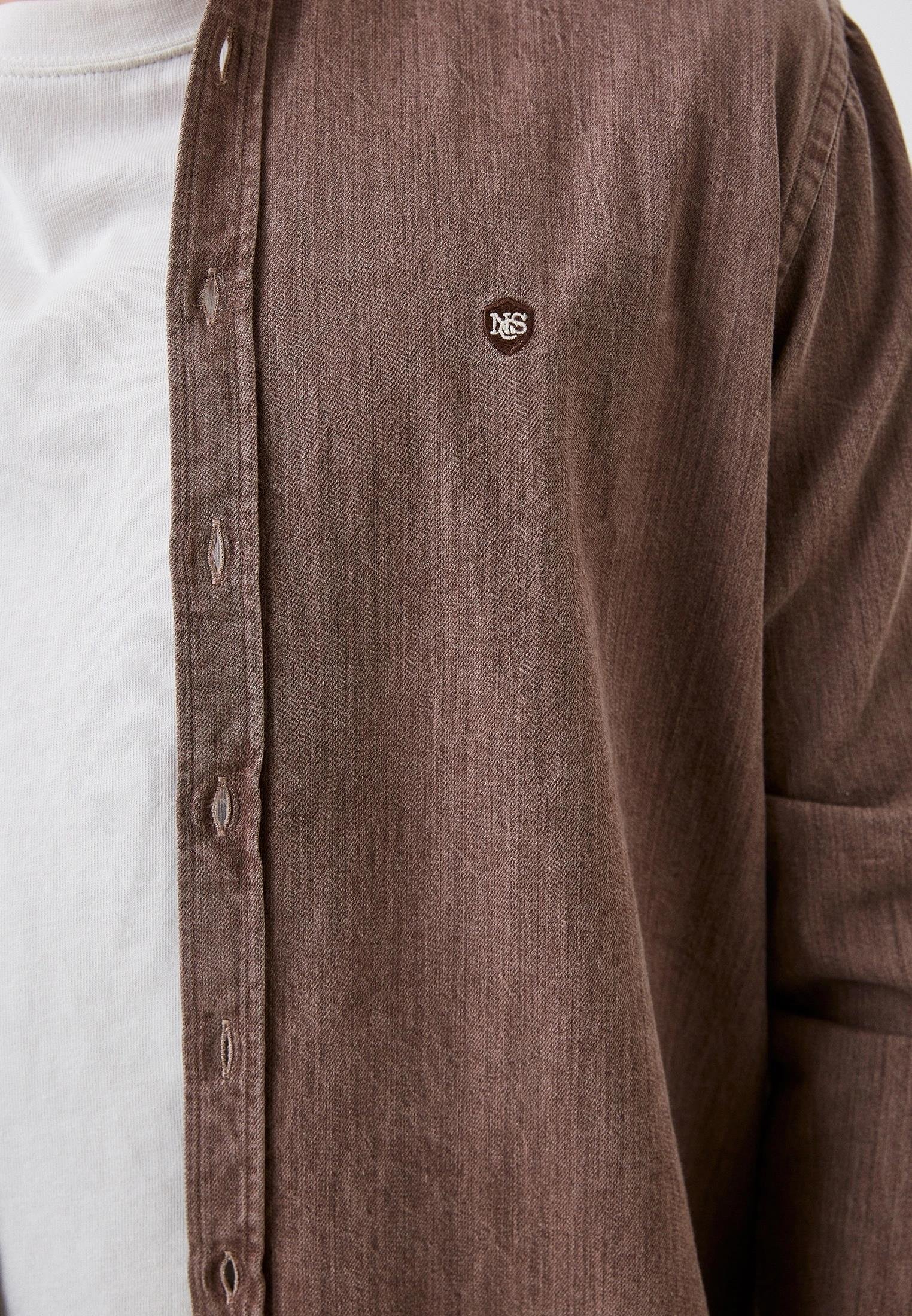 NCS JEANSKahve Erkek Gömlek Non Denim Slim Fit Taşlanmış Yıkamalı NCS JEANS 72777277