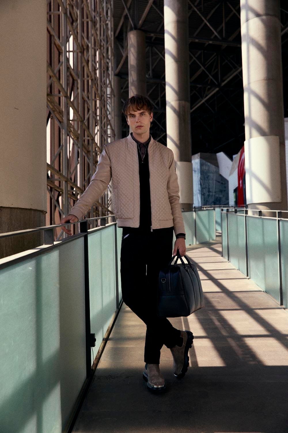 NCS JEANS Regular Fit Baklava Desenli Erkek Mont Bej 4527