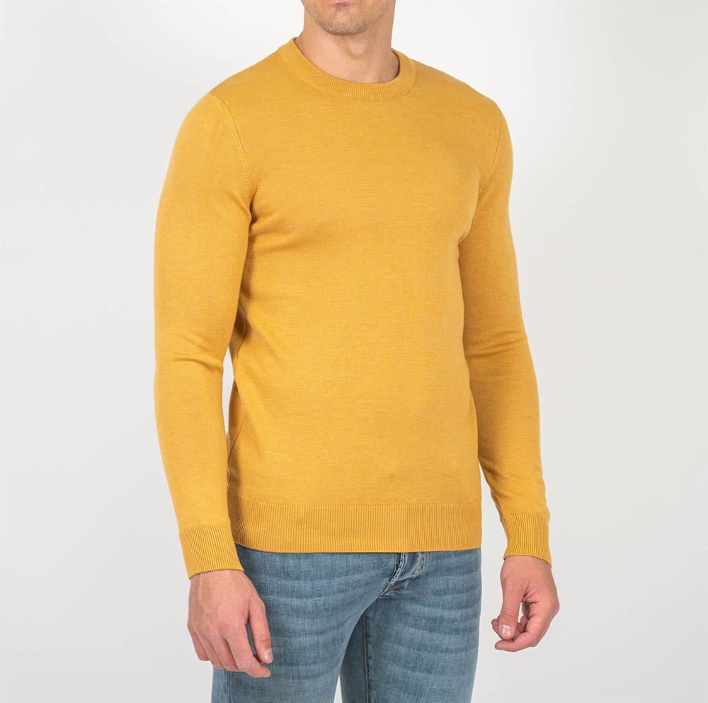 Sarımelanj Erkek Bisiklet Yaka Triko Slim Fit Pamuklu Kazak NCS JEANS 3002