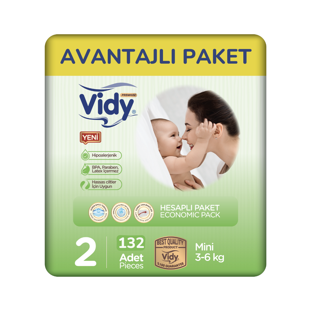 AVANTAJLI Cırtlı Bebek Bezi 3-6Kg 2 Beden