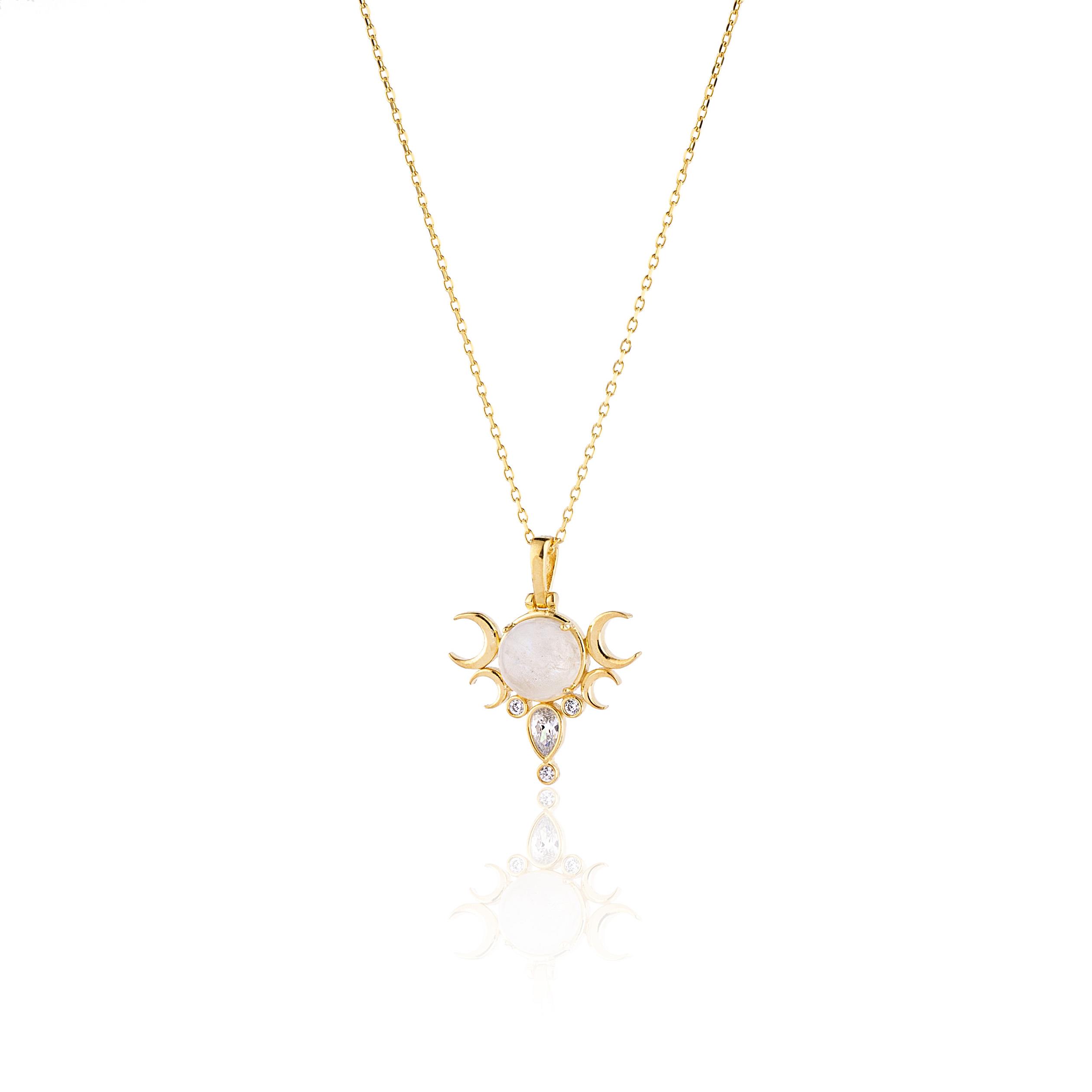 Ay Taşı Küçük Ay Kolye