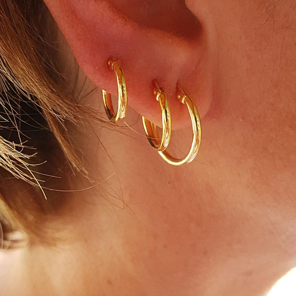 Büyük Boy İnce Halka Küpe