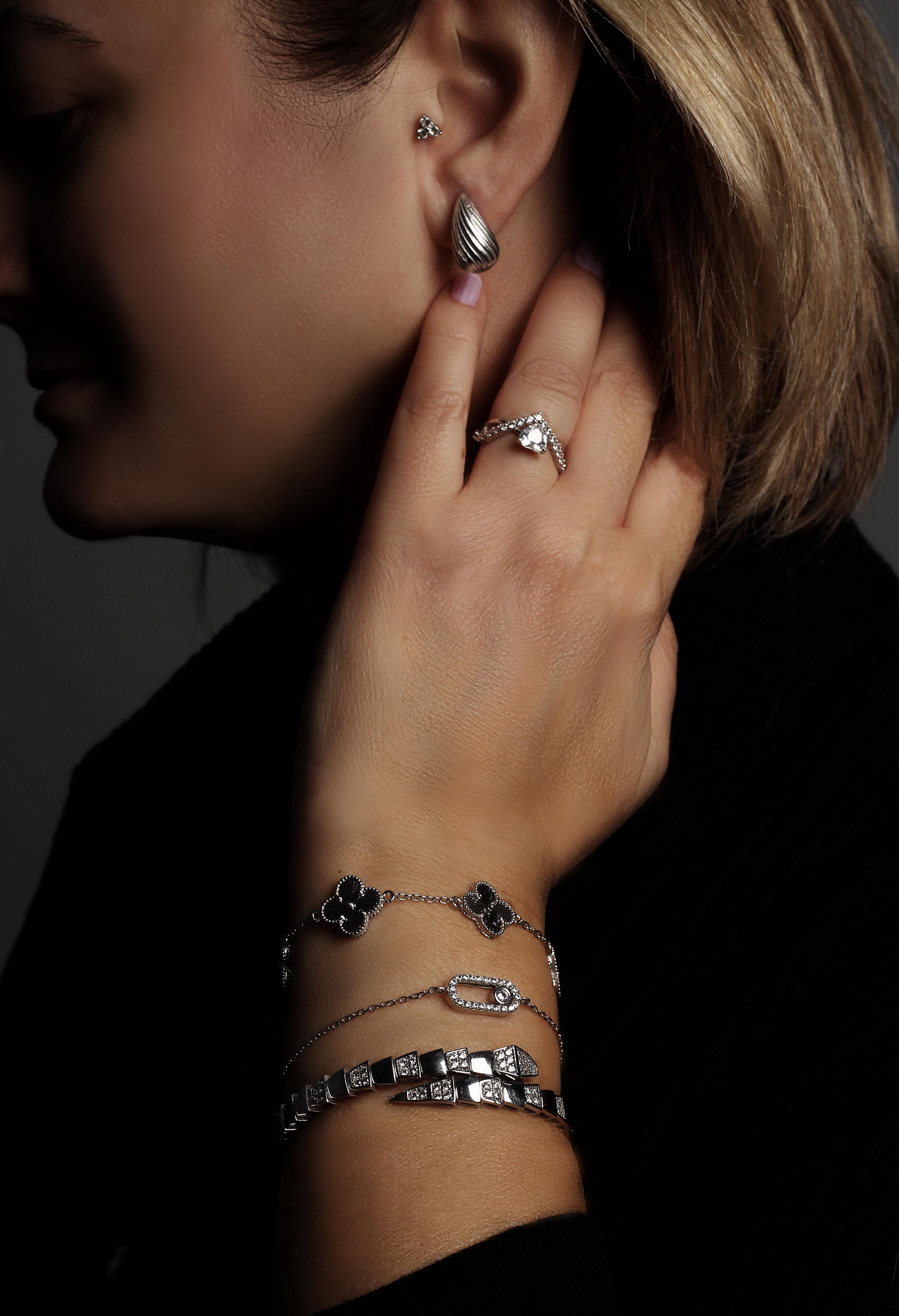 Dilimli Mini Bottega Küpe