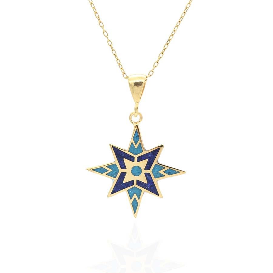 Doğal Taş Kutup Yıldızı Kolye