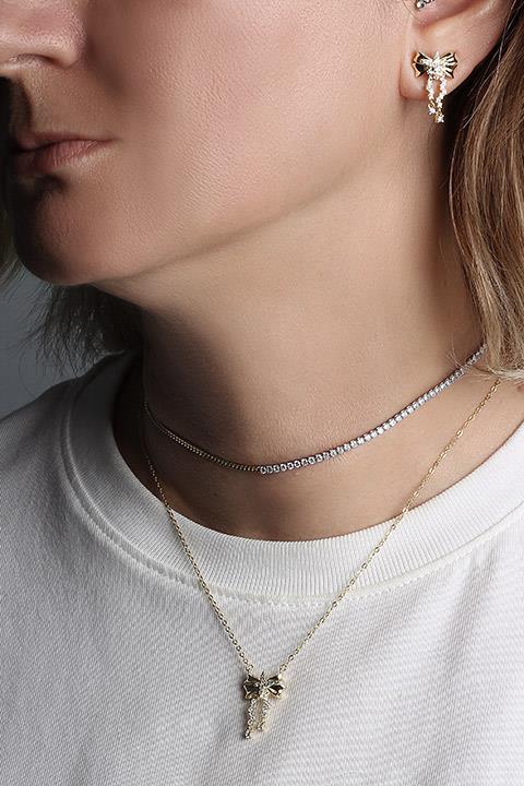 Gourmet Zincirli Su Yolu Choker Kolye