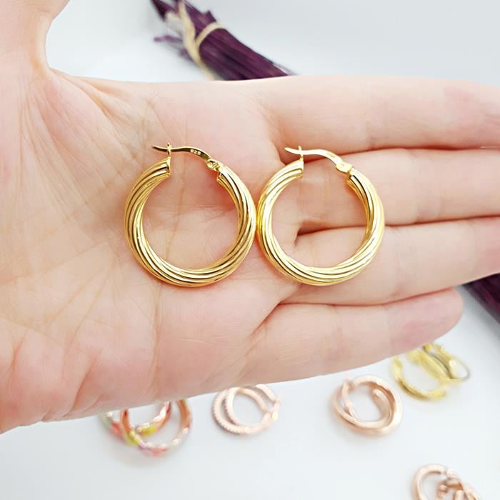 İnce Burgulu Halk Küpe