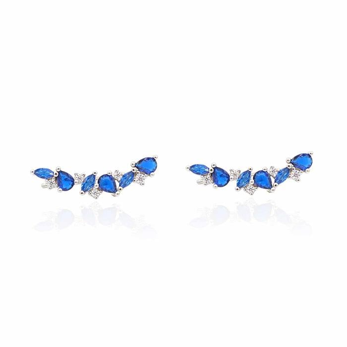 Mavi Damla Markiz Zirkon Küpe